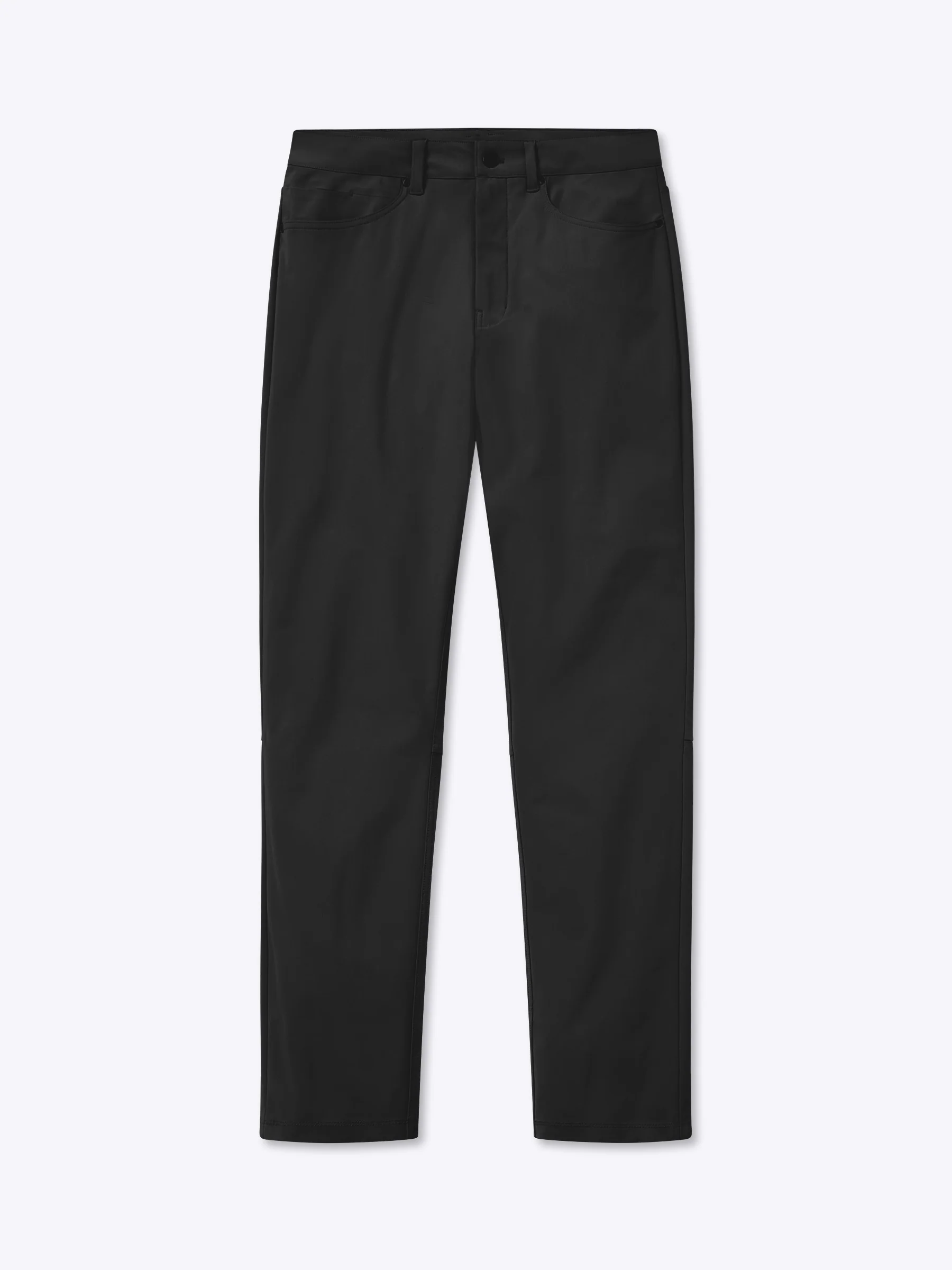 AO 5-Pocket Pant | Black Slim-Fit Versaknit® - Image 7