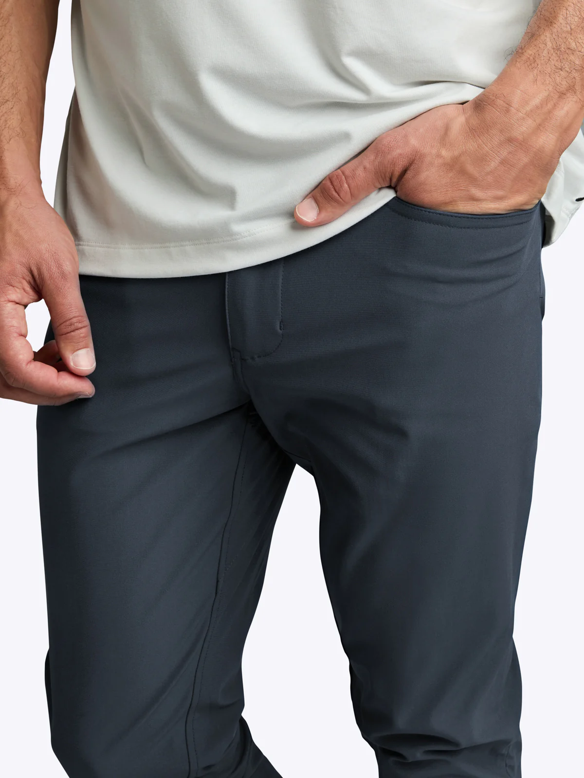 AO 5-Pocket Pant | Iron Navy Slim-Fit Versaknit® - Image 7