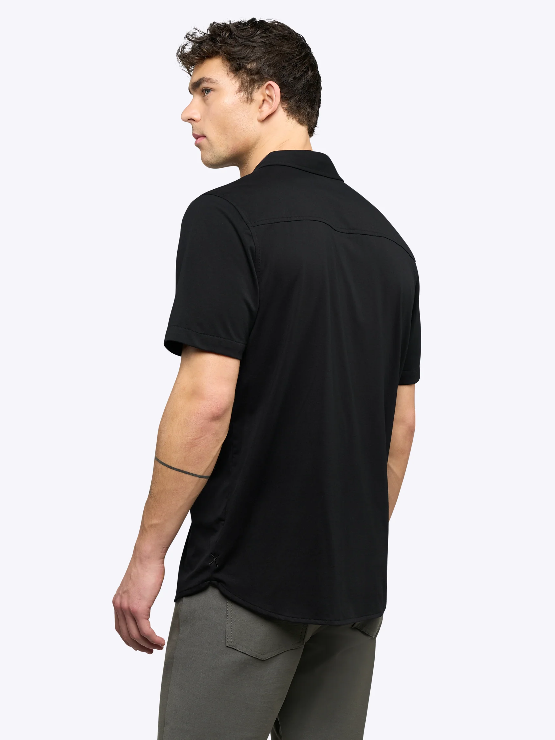 AO Button Up | Black Signature-Fit PYCA Pro® - Image 3