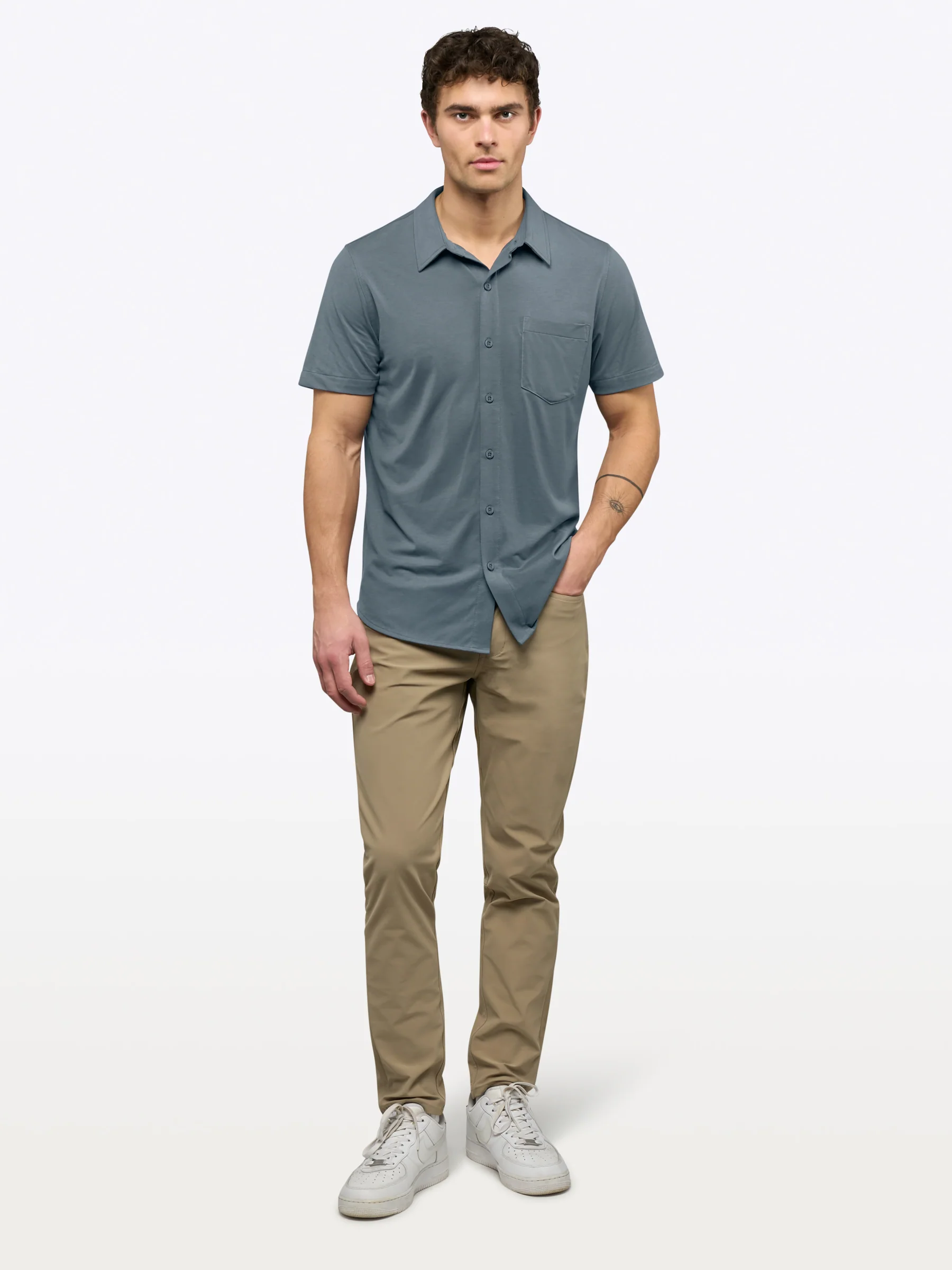 AO Button Up | Ocean Storm Signature-Fit PYCA Pro® - Image 6