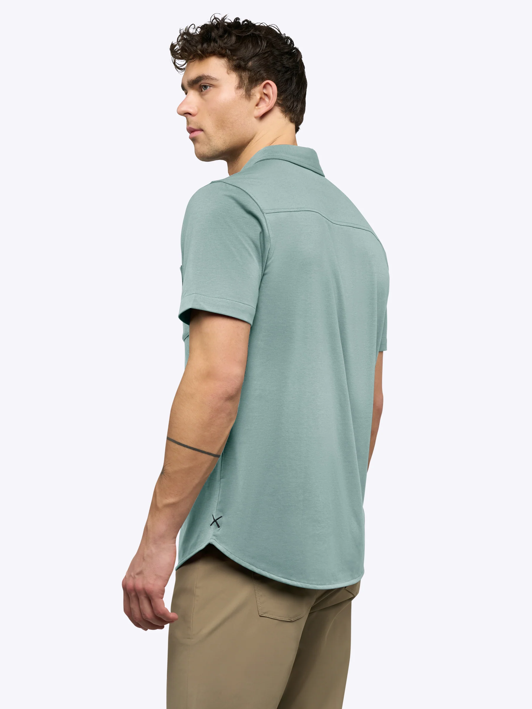 AO Button Up | Stormy Sea Signature-Fit PYCA Pro® - Image 3