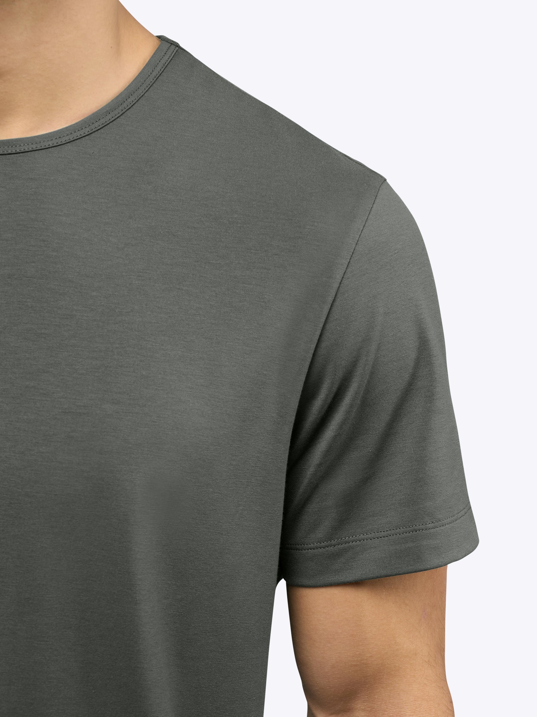 AO Curve-Hem Tee | Castor Grey Signature-Fit PYCA Pro® - Image 5