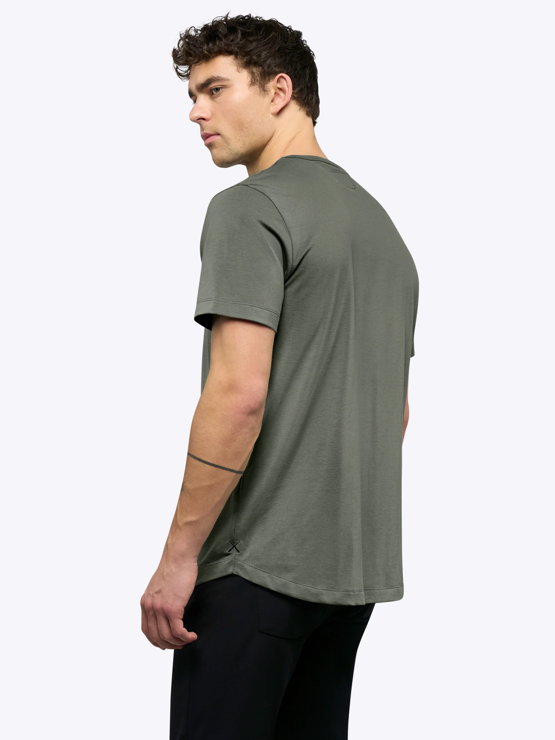 AO Curve-Hem Tee | Gunmetal Signature-Fit PYCA Pro® - Image 3