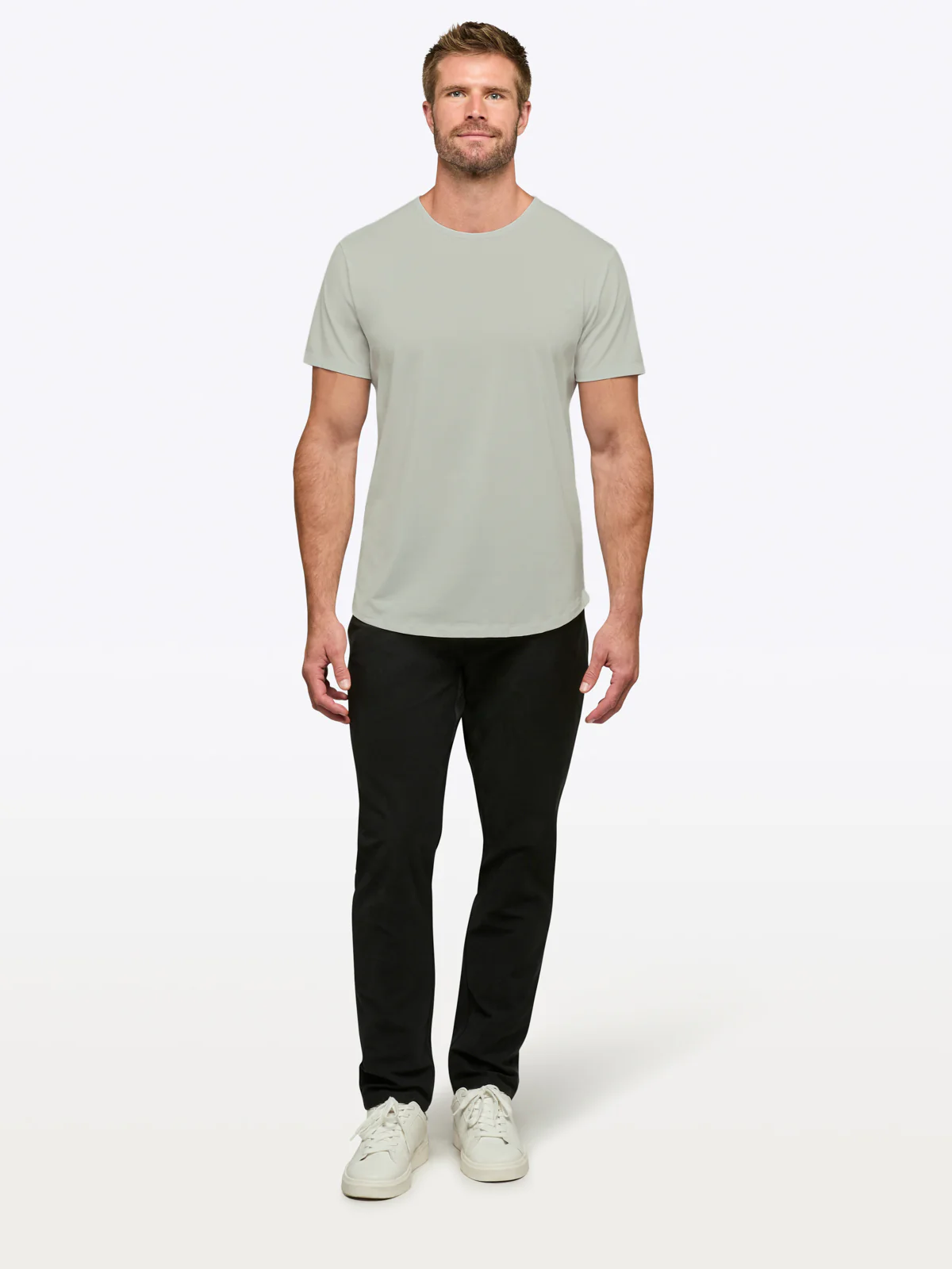 AO Curve-Hem Tee | Morning Dove Signature-Fit PYCA Pro® - Image 4