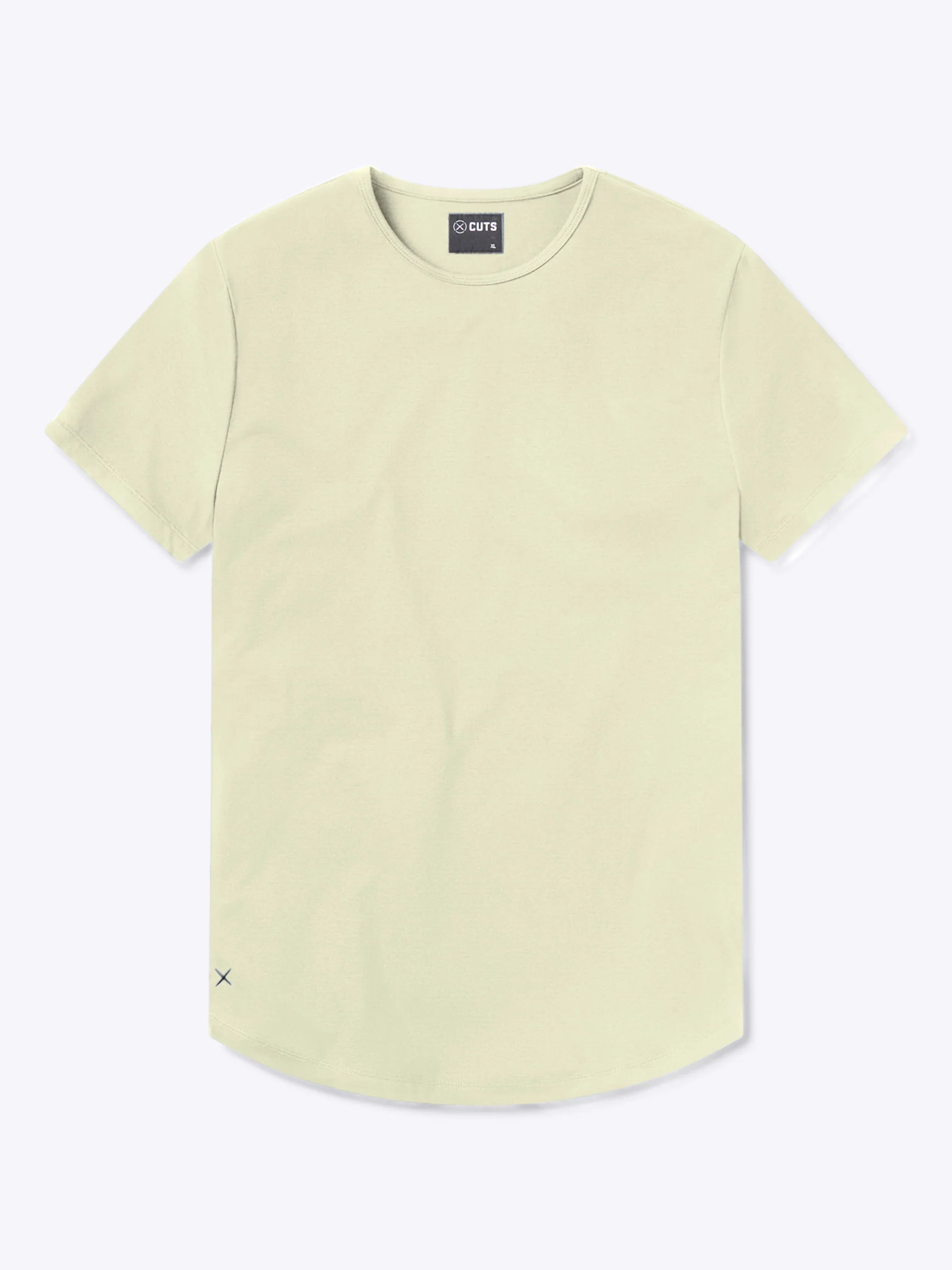 AO Curve-Hem Tee | Oyster White Signature-Fit PYCA Pro®