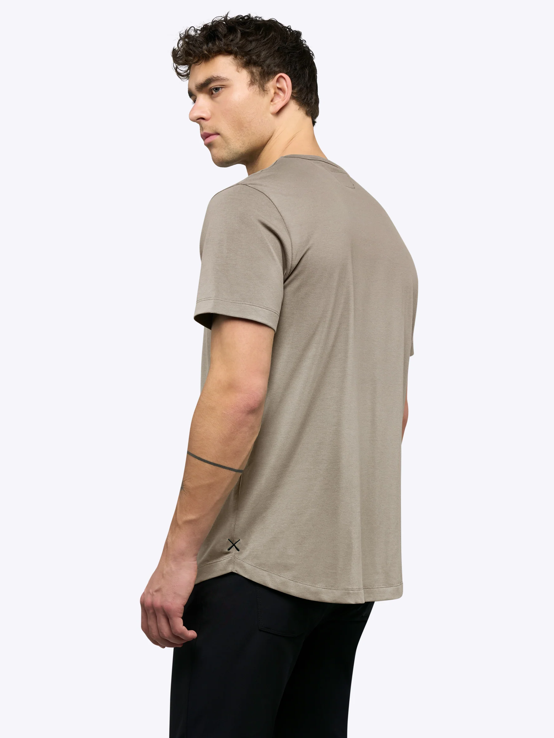 AO Curve-Hem Tee | Pure Cashmere Signature-Fit PYCA Pro® - Image 3