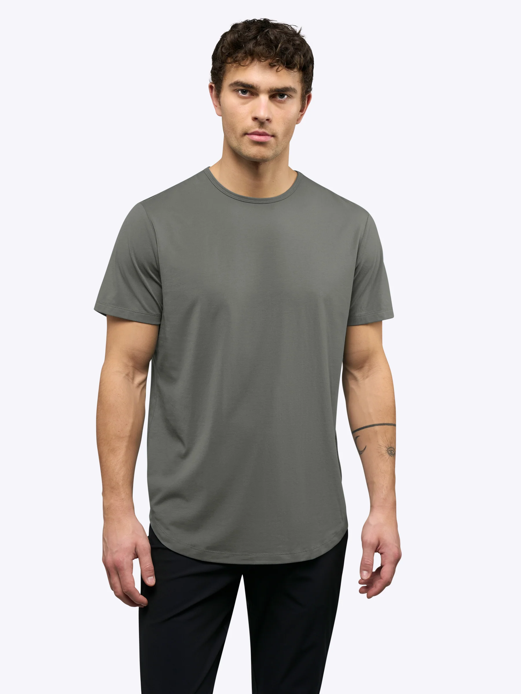 AO Elongated Tee | Castor Grey Signature-fit PYCA Pro® - Image 2
