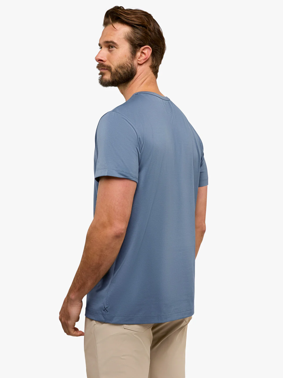 AO Forever Tee | Cadet Blue Classic-Fit PYCA Pro® - Image 3