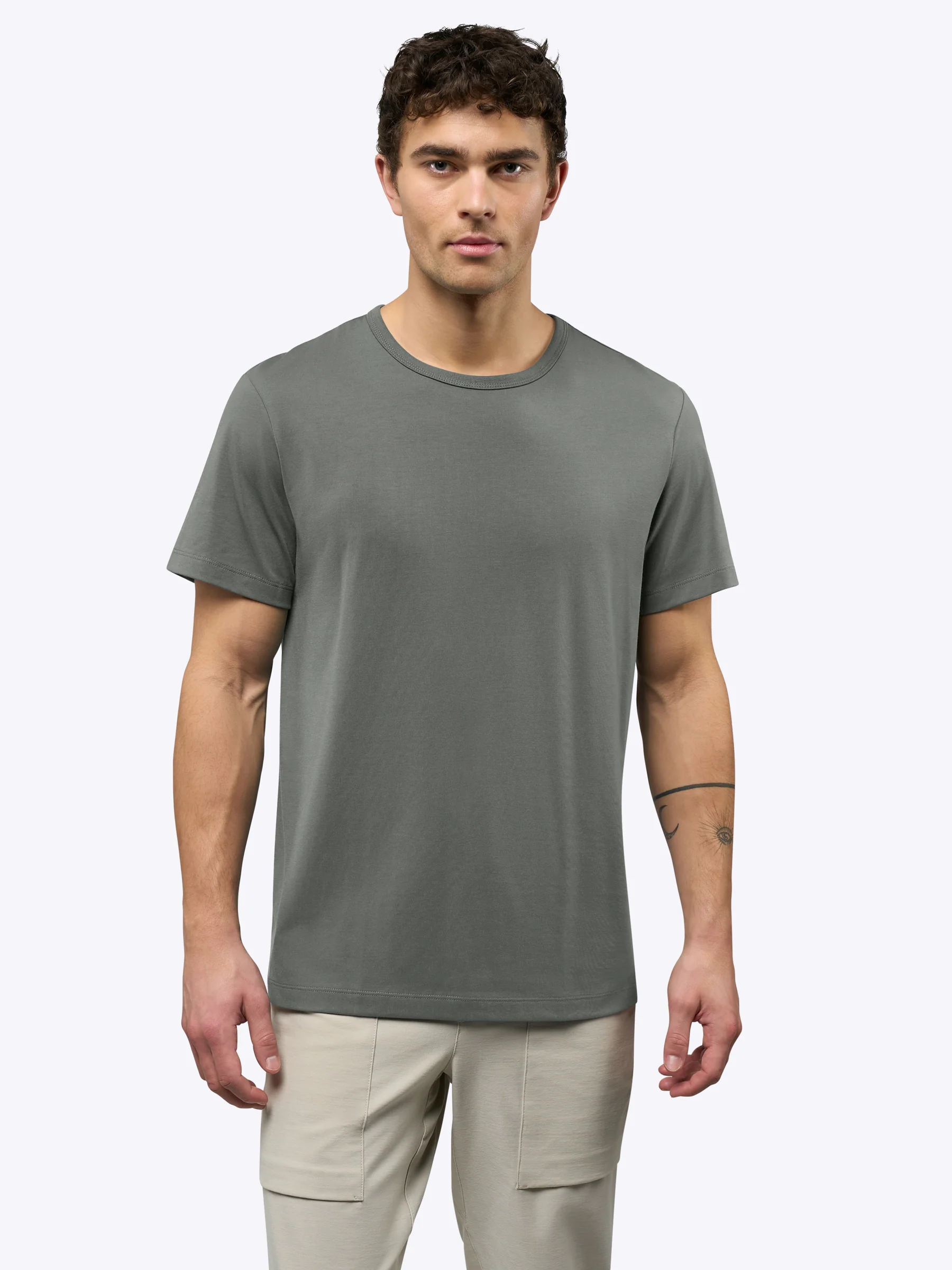 AO Forever Tee | Castor Grey Classic-Fit PYCA Pro® - Image 2