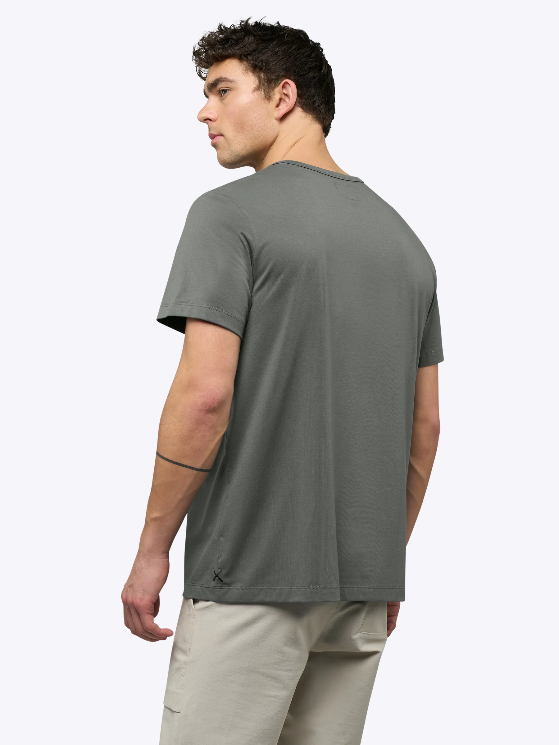 AO Forever Tee | Castor Grey Classic-Fit PYCA Pro® - Image 3