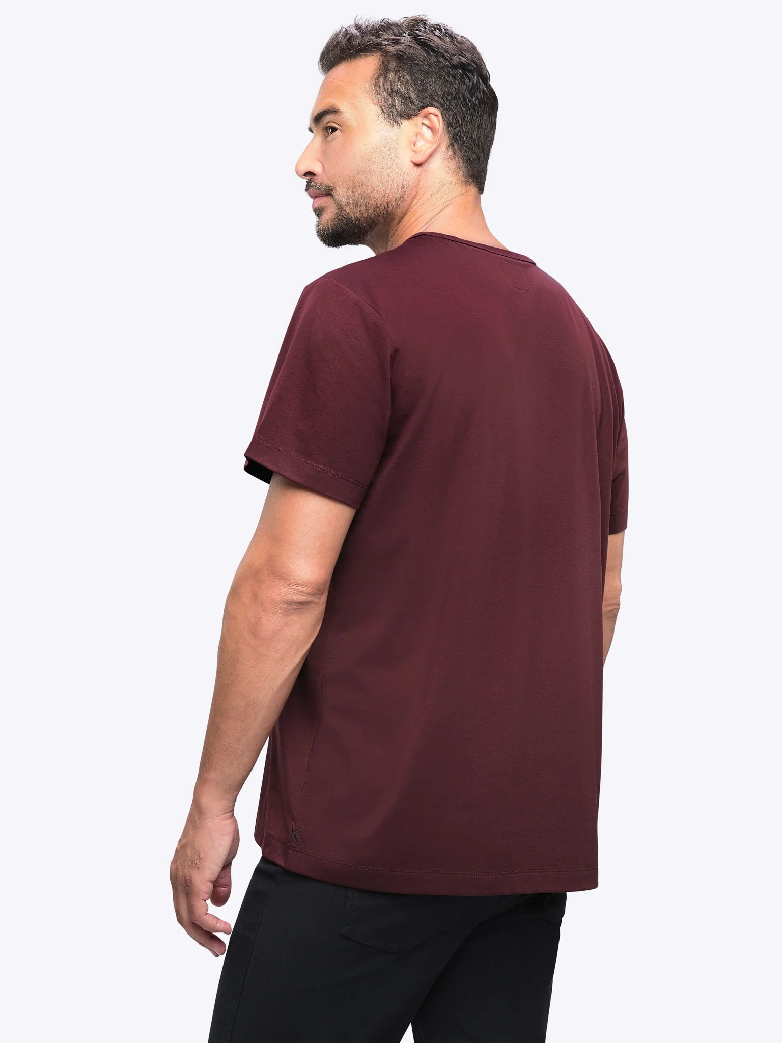 AO Forever Tee  | Deep Cranberry Classic-Fit PYCA Pro® - Image 3