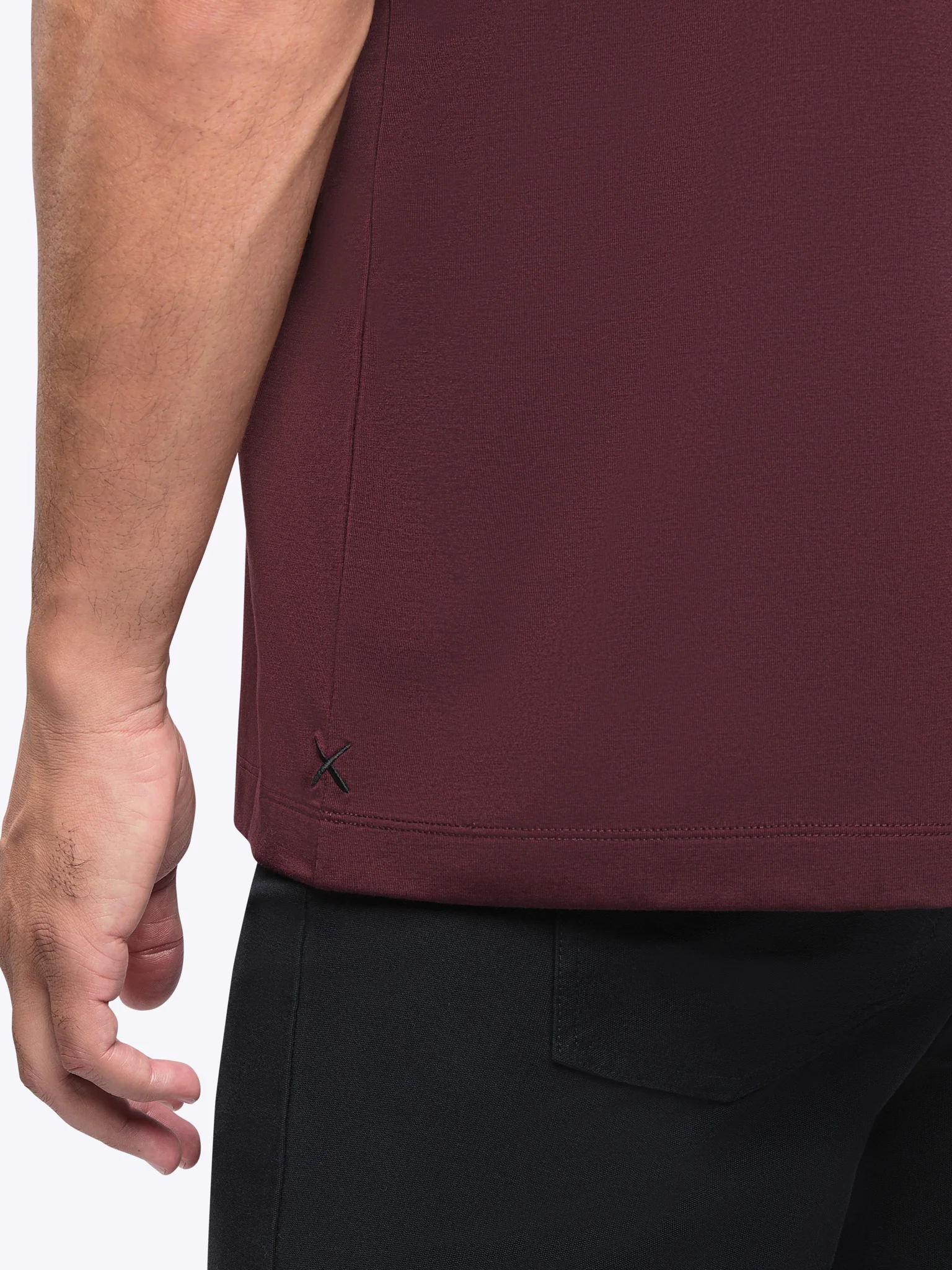 AO Forever Tee  | Deep Cranberry Classic-Fit PYCA Pro® - Image 5