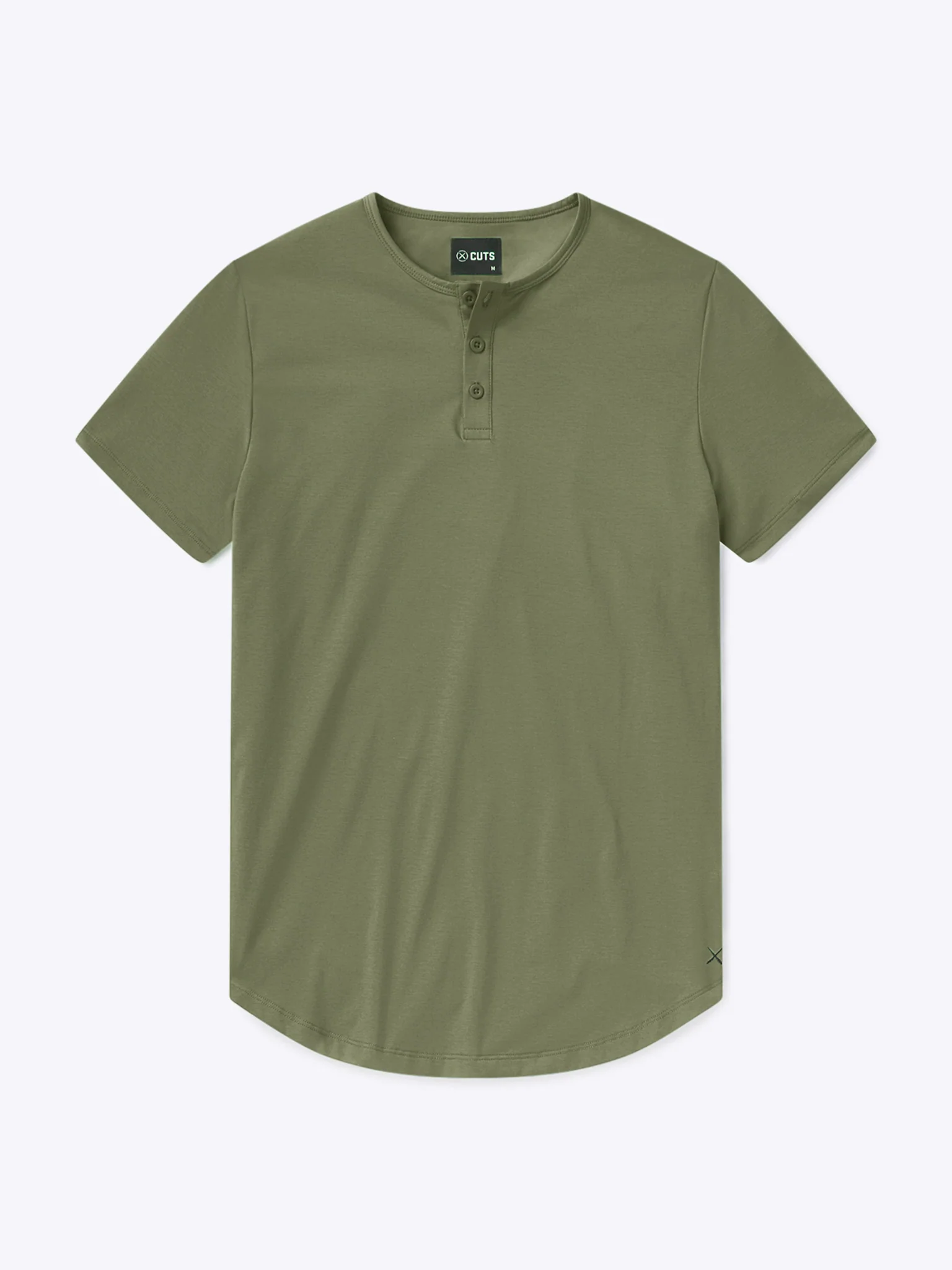 AO Henley Curve-Hem | Capers Signature-Fit PYCA Pro®