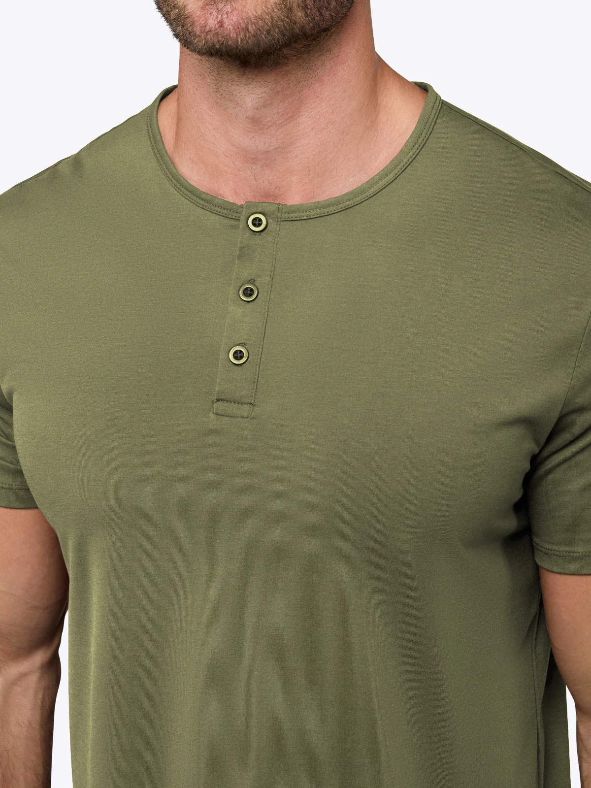 AO Henley Curve-Hem | Capers Signature-Fit PYCA Pro® - Image 5