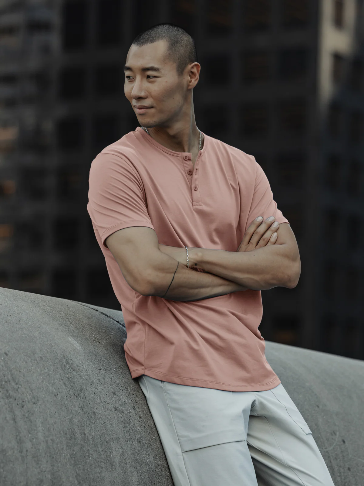AO Henley Curve-Hem | Mountain Mist PYCA Pro® Signature-Fit - Image 7