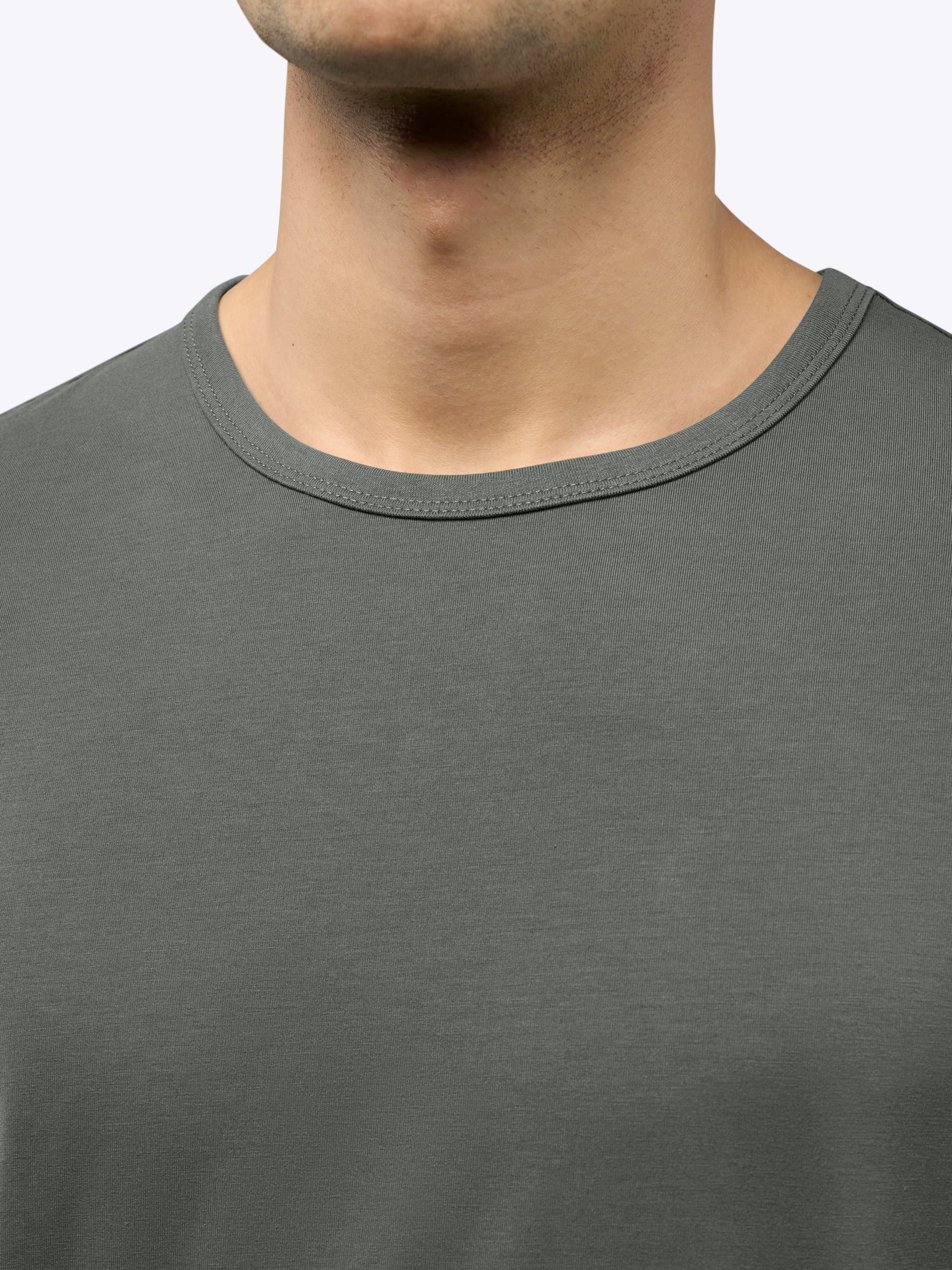 AO Forever Long Sleeve Tee | Castor Grey Classic-Fit PYCA Pro® - Image 5