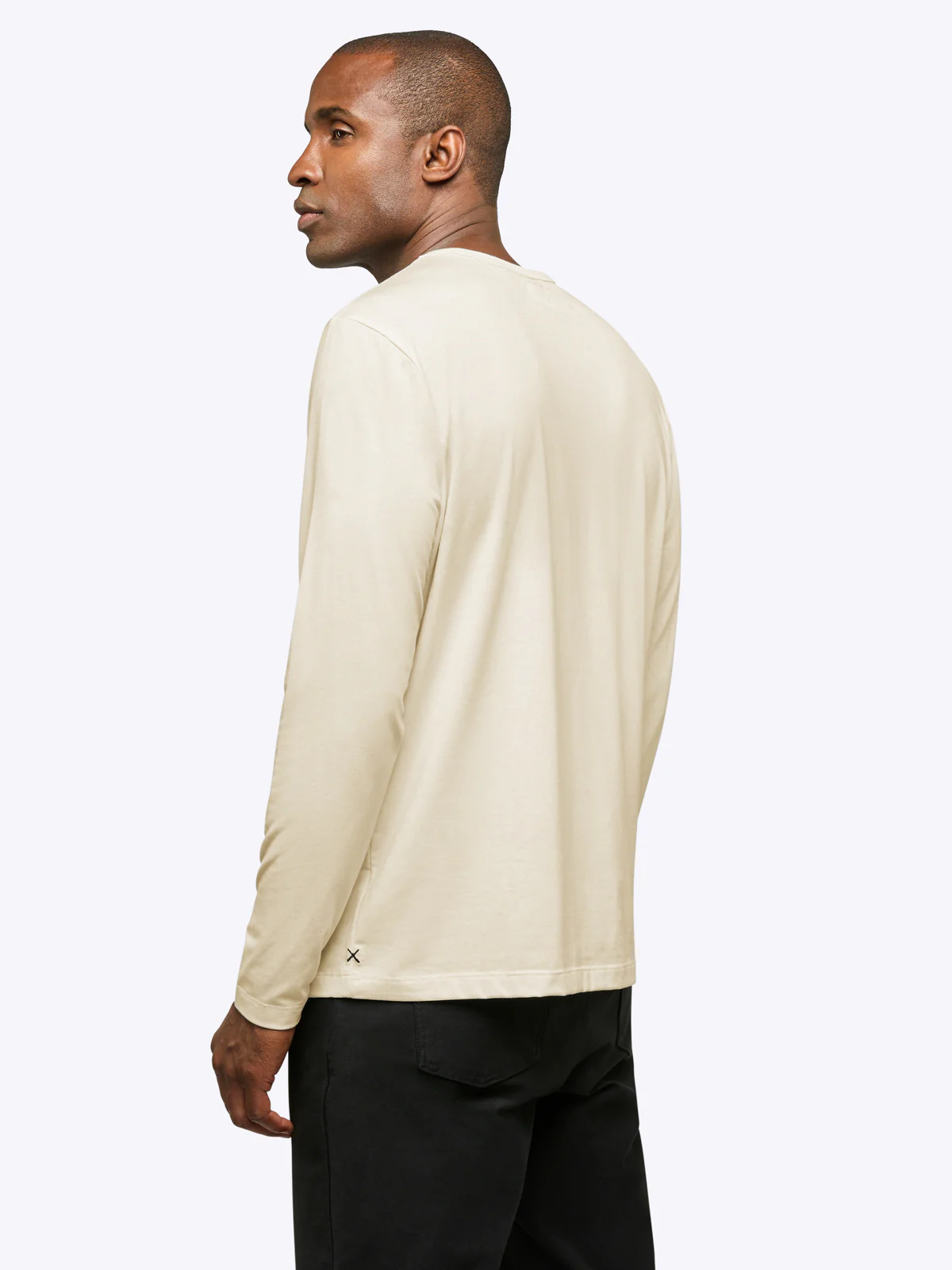 AO Forever Long Sleeve Tee | Ivory Classic-Fit PYCA Pro® - Image 3