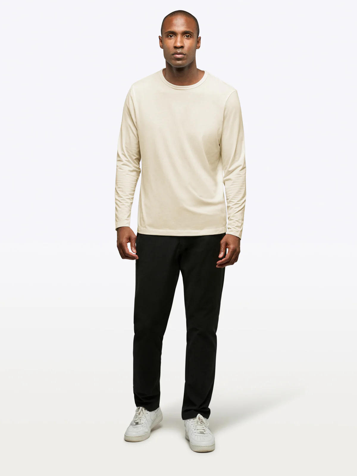 AO Forever Long Sleeve Tee | Ivory Classic-Fit PYCA Pro® - Image 4