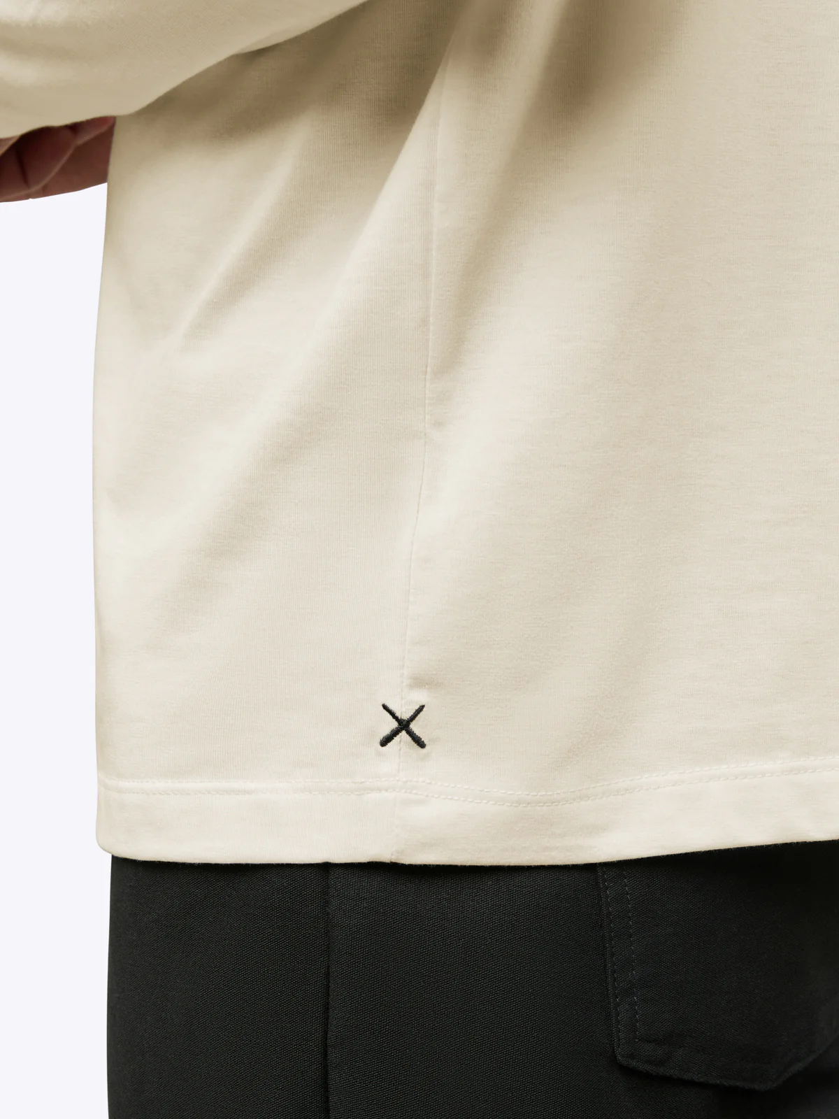 AO Forever Long Sleeve Tee | Ivory Classic-Fit PYCA Pro® - Image 6