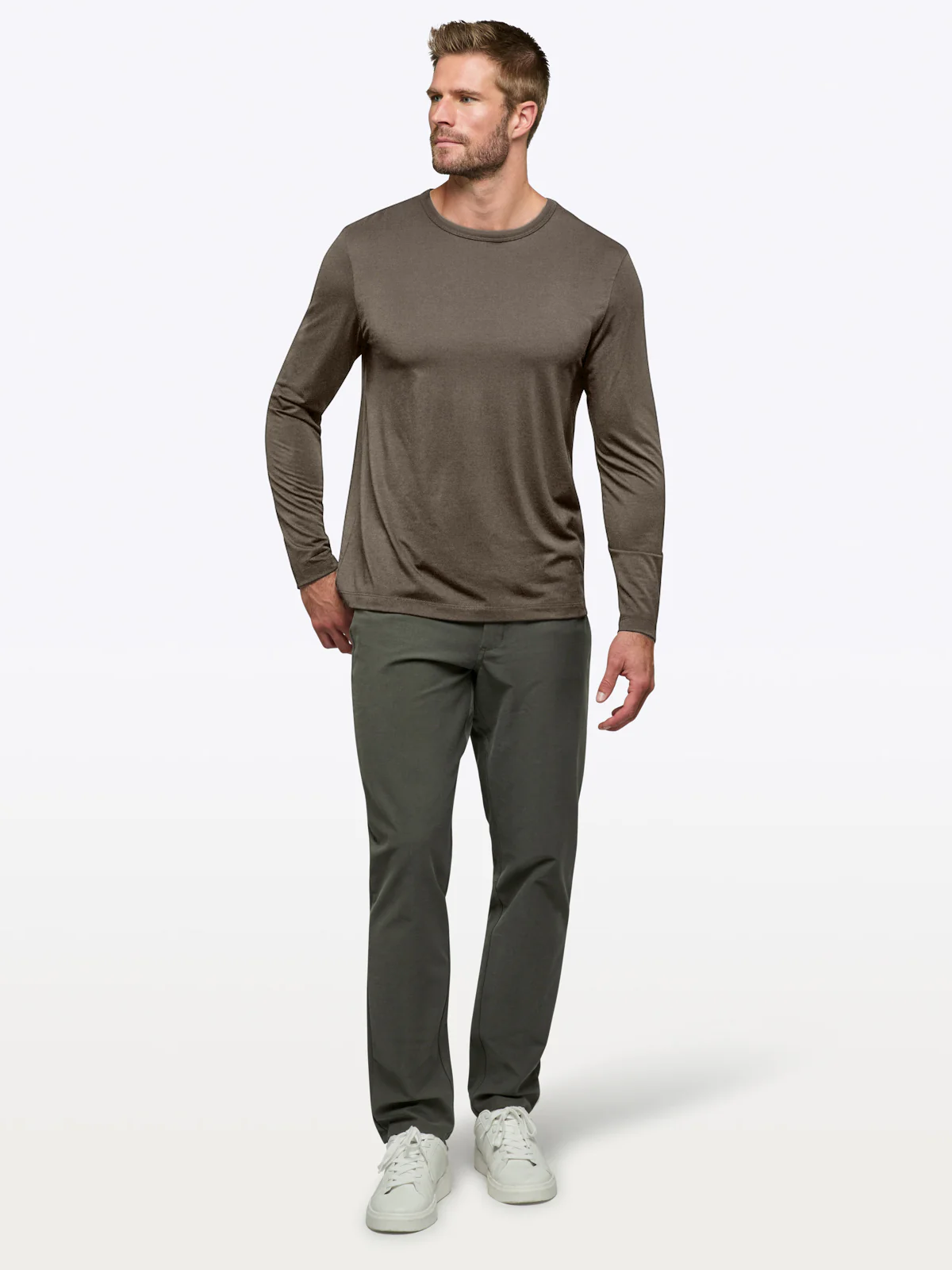 AO Forever Long Sleeve Tee | Morel Classic-Fit PYCA Pro® - Image 4
