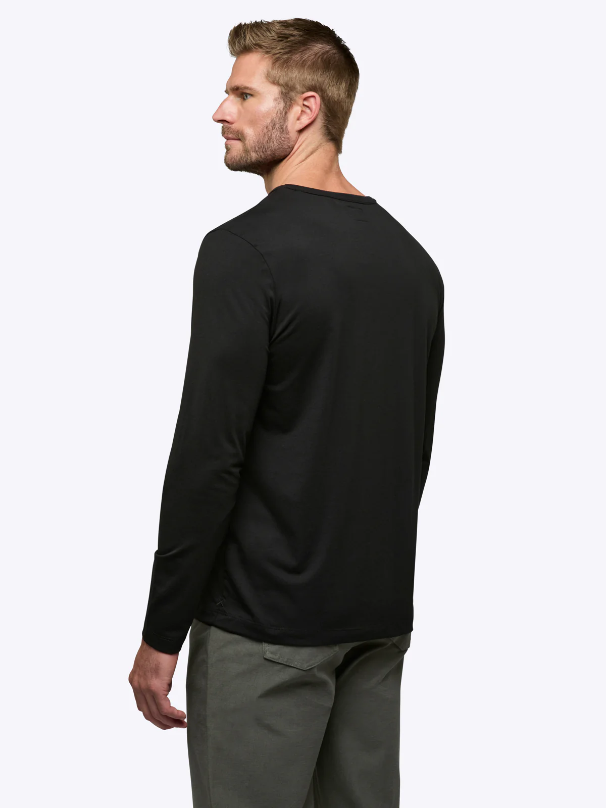 AO Forever Long Sleeve Tee | Black Classic-Fit PYCA Pro® - Image 3