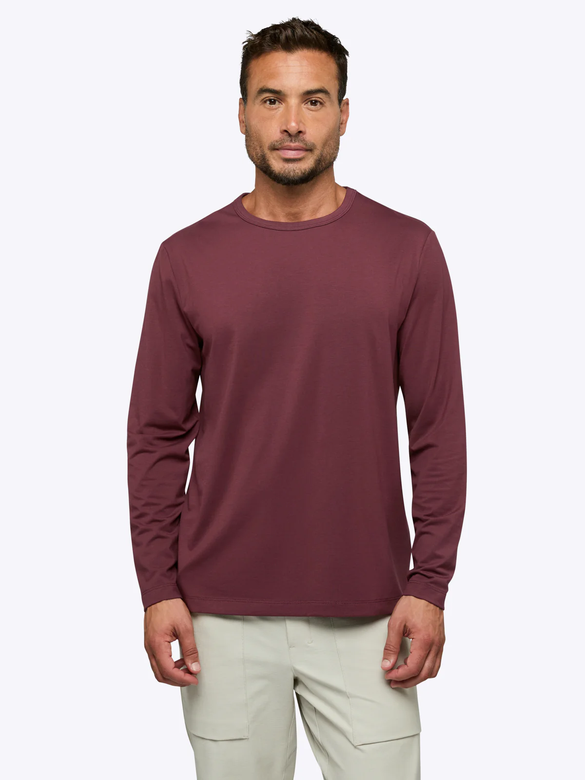 AO Forever Long Sleeve Tee | Currant Classic-Fit PYCA Pro® - Image 2