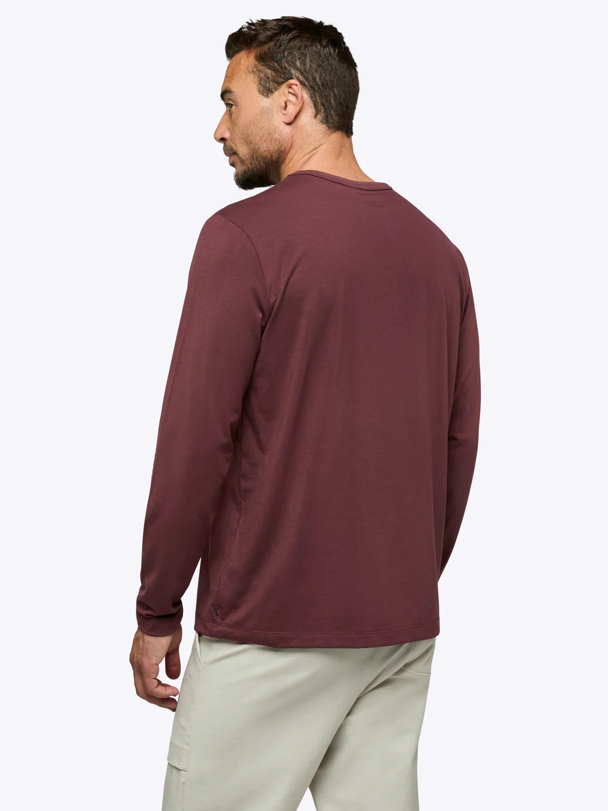AO Forever Long Sleeve Tee | Currant Classic-Fit PYCA Pro® - Image 3