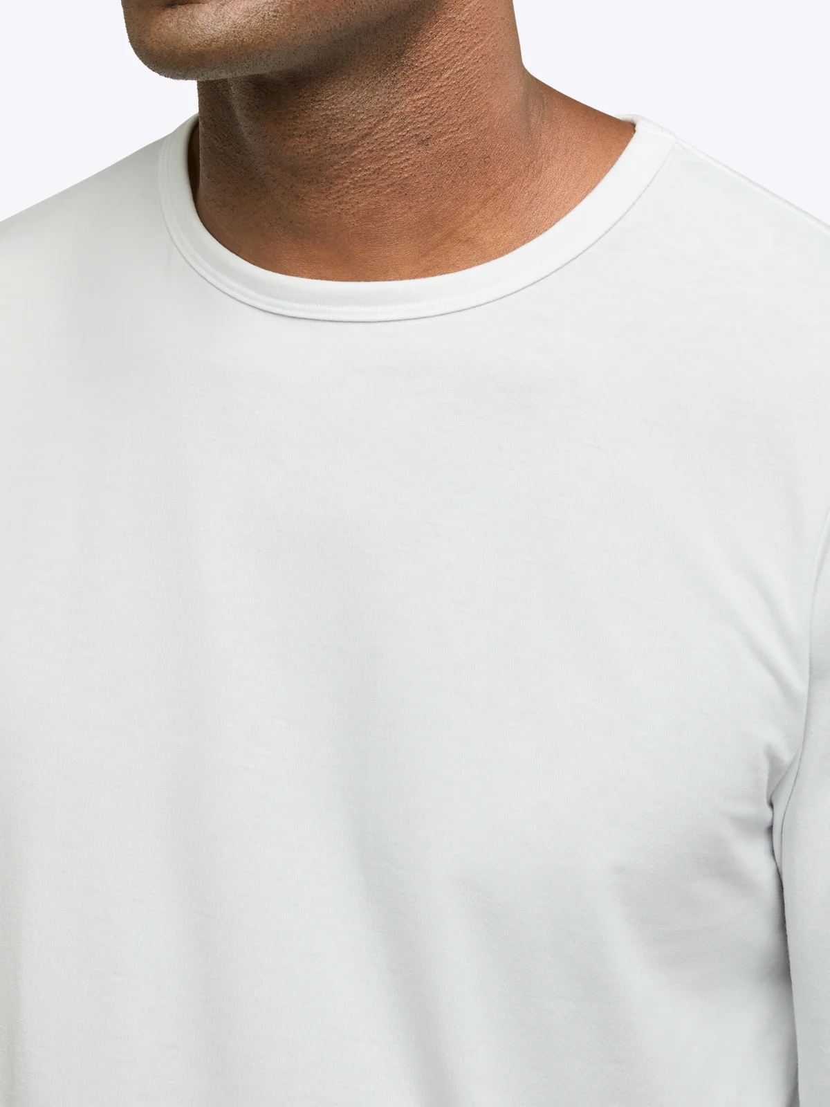 AO Forever Long Sleeve Tee | White Classic-Fit PYCA Pro® - Image 5