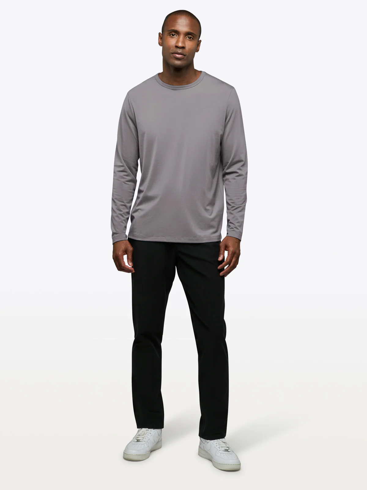 AO Forever Long Sleeve Tee | Wolf Classic-Fit PYCA Pro® - Image 4