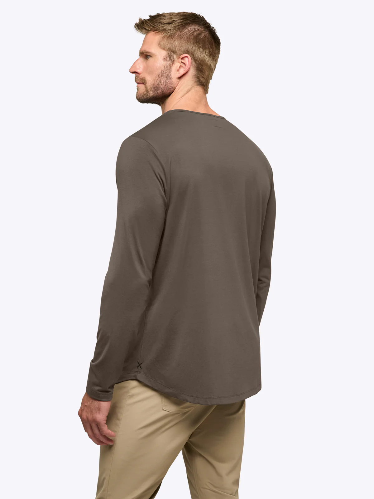 AO Long Sleeve Curve-Hem Tee | Morel Signature-fit PYCA Pro® - Image 3