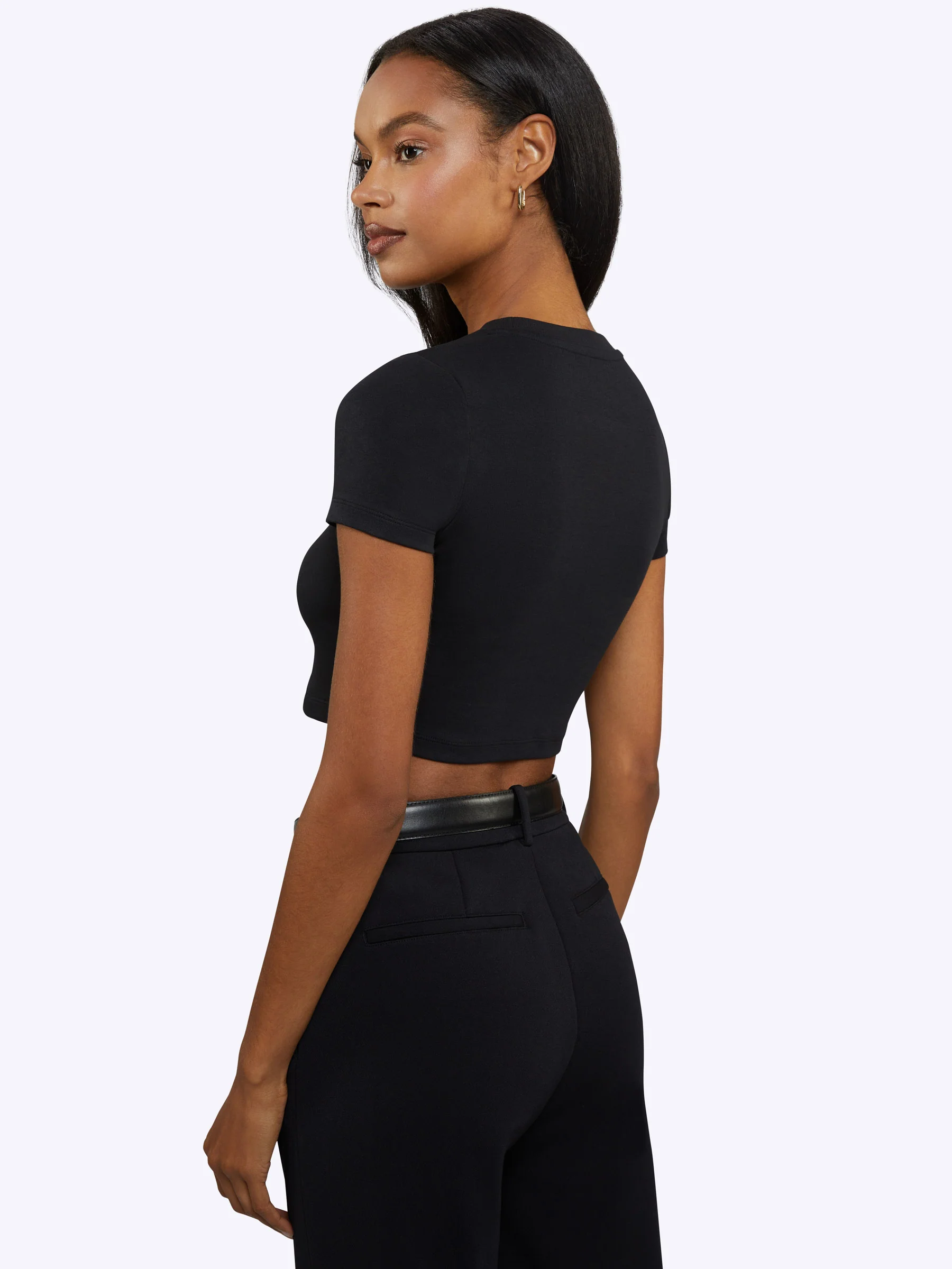 Baby Tee Bundle | Black Slim-fit Tomboy-Cotton™ - Image 3