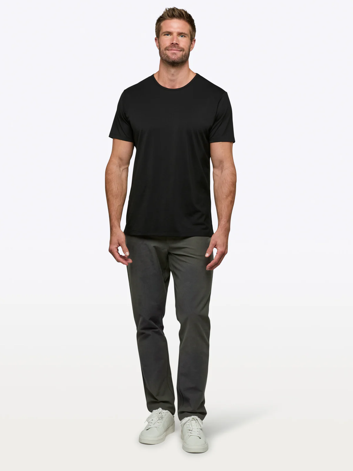 AO Split-Hem Tee | Black Signature-fit PYCA Pro® - Image 3
