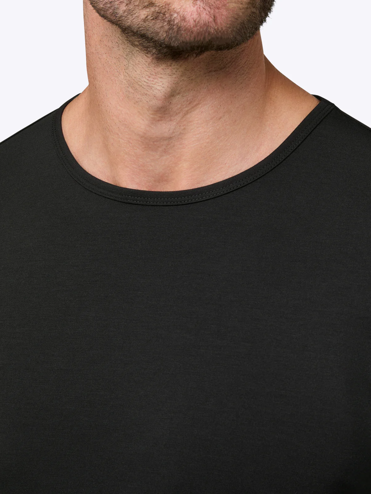 AO Long Sleeve Curve-Hem Tee | Black Signature-fit PYCA Pro® - Image 6