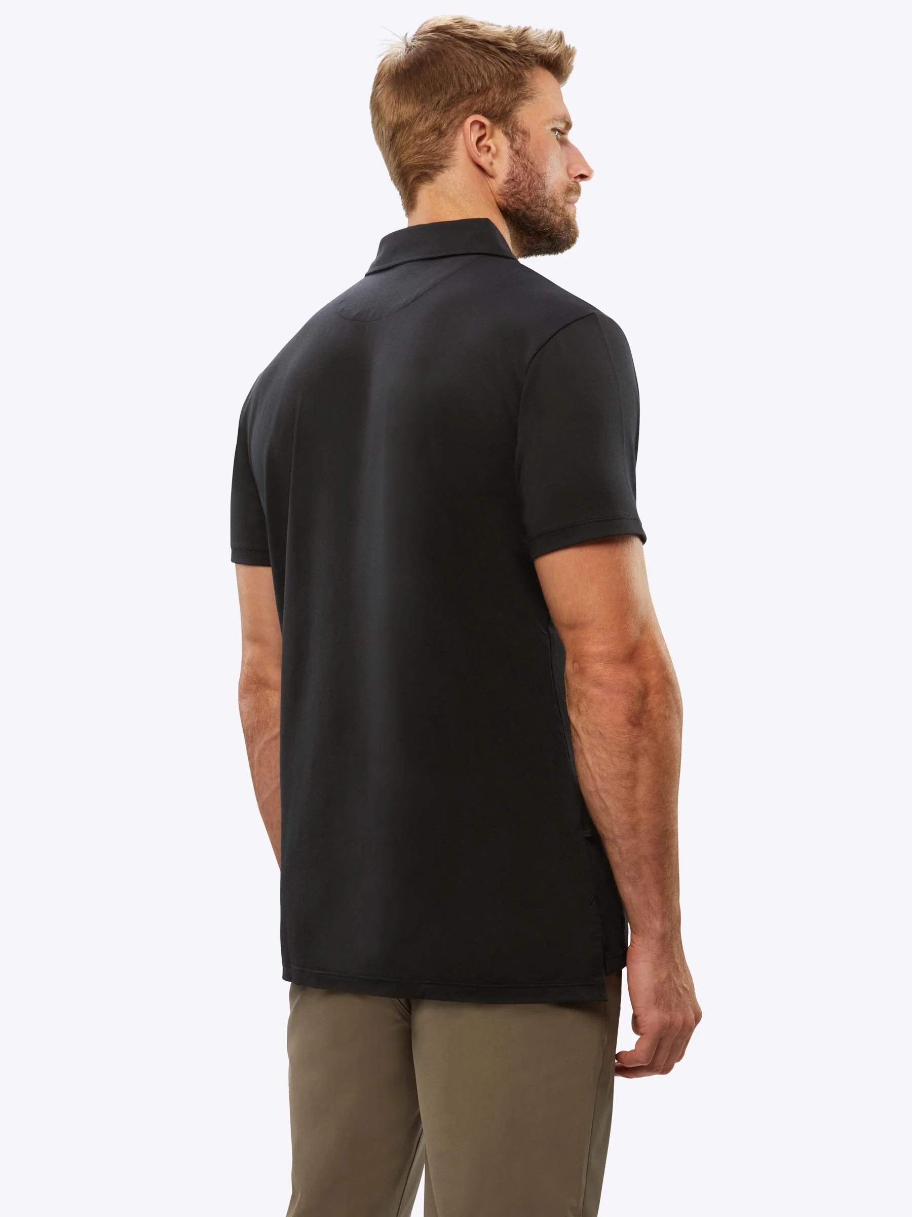COZ Pima Polo | Black Signature-Fit - Image 3