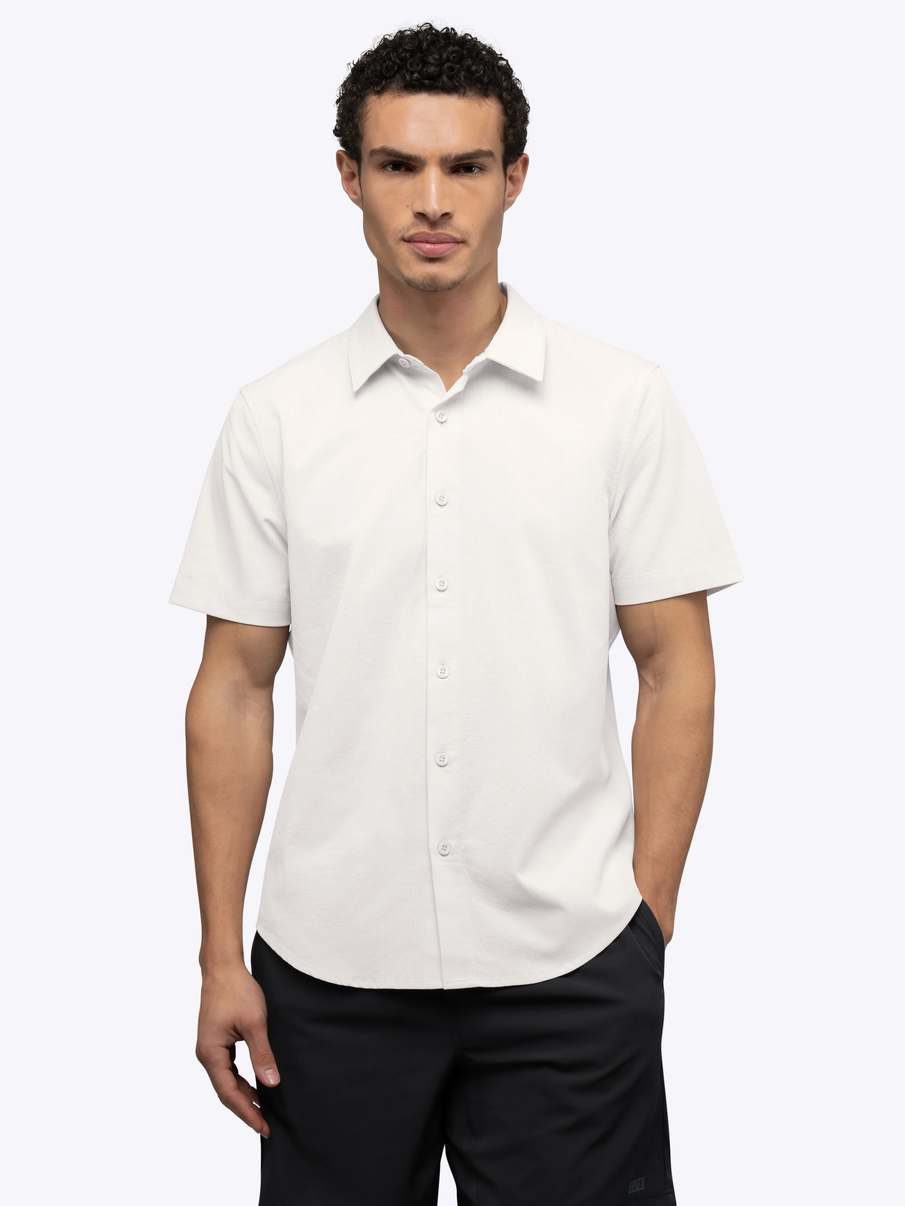 Crossover Button Up | Bone Signature Fit - Image 3
