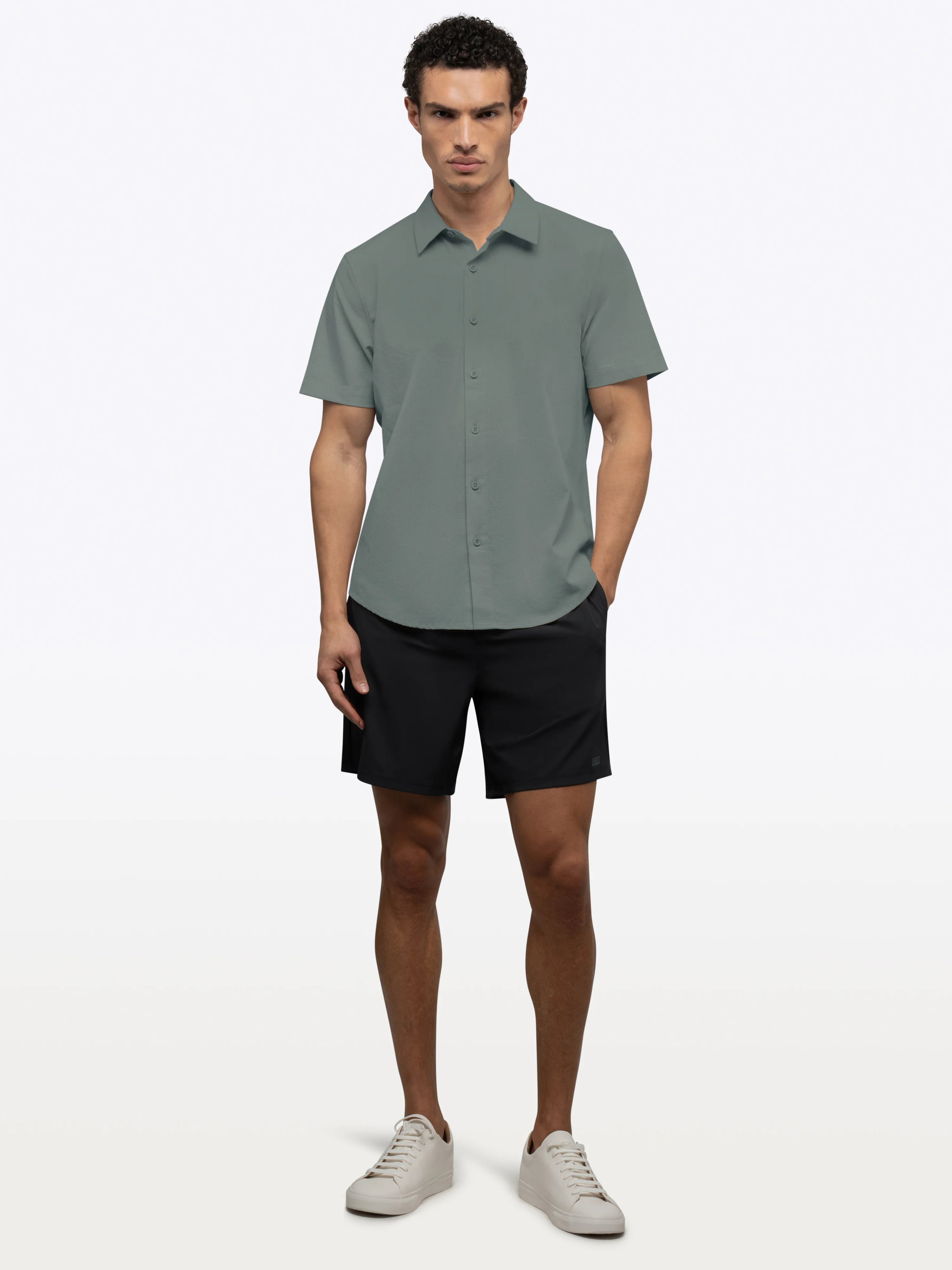 Crossover Button Up | Sage Signature Fit - Image 4