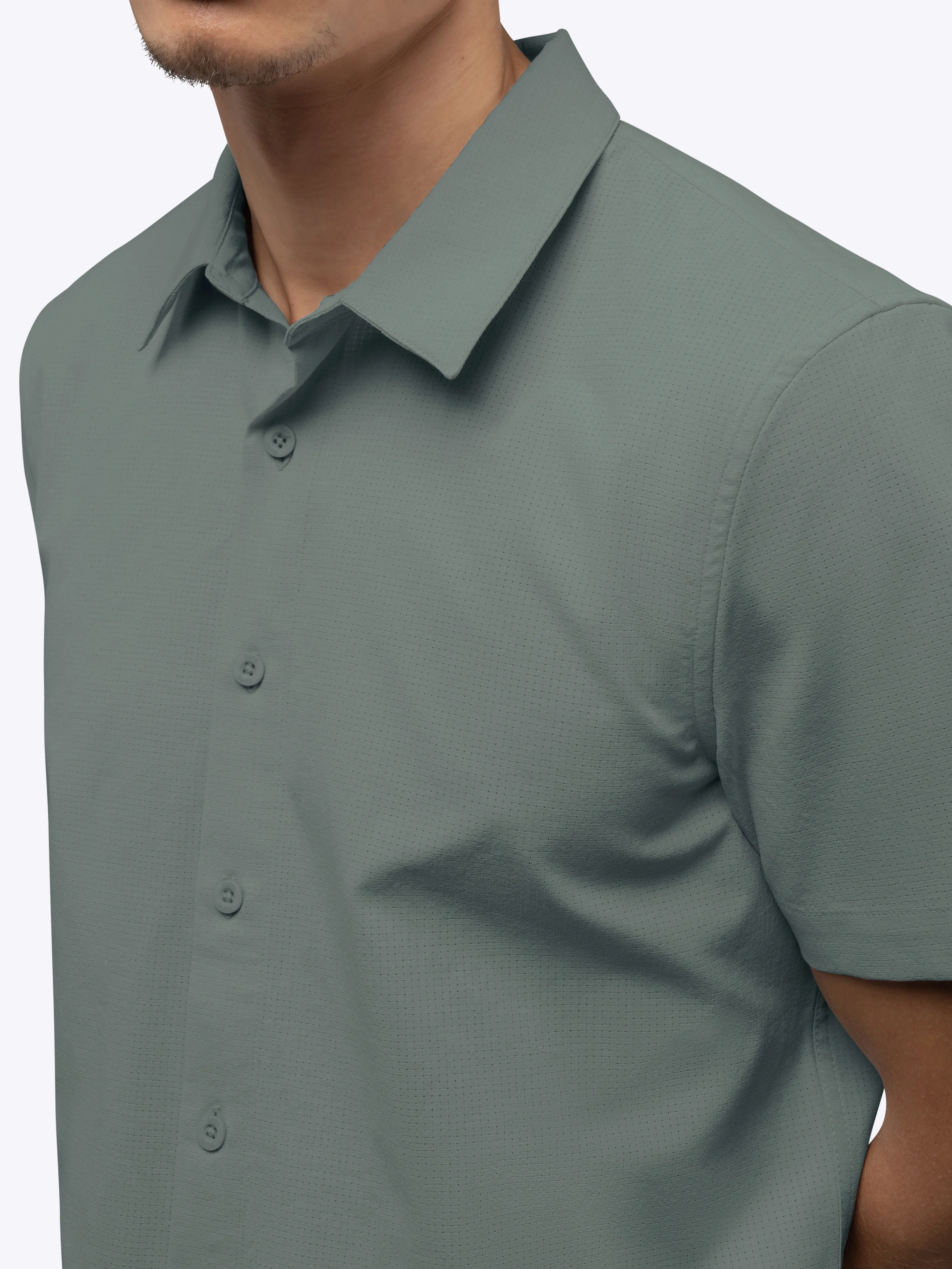 Crossover Button Up | Sage Signature Fit - Image 5