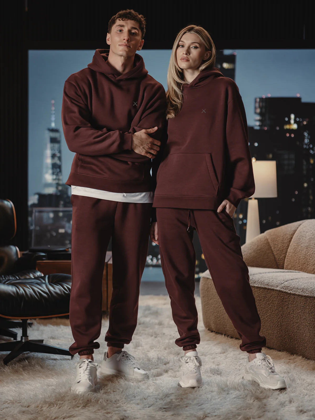 Divine Fleece Hoodie | Currant Classic-fit - Image 3