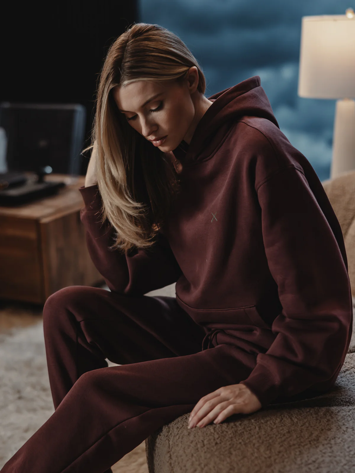 Divine Fleece Hoodie | Currant Classic-fit - Image 6