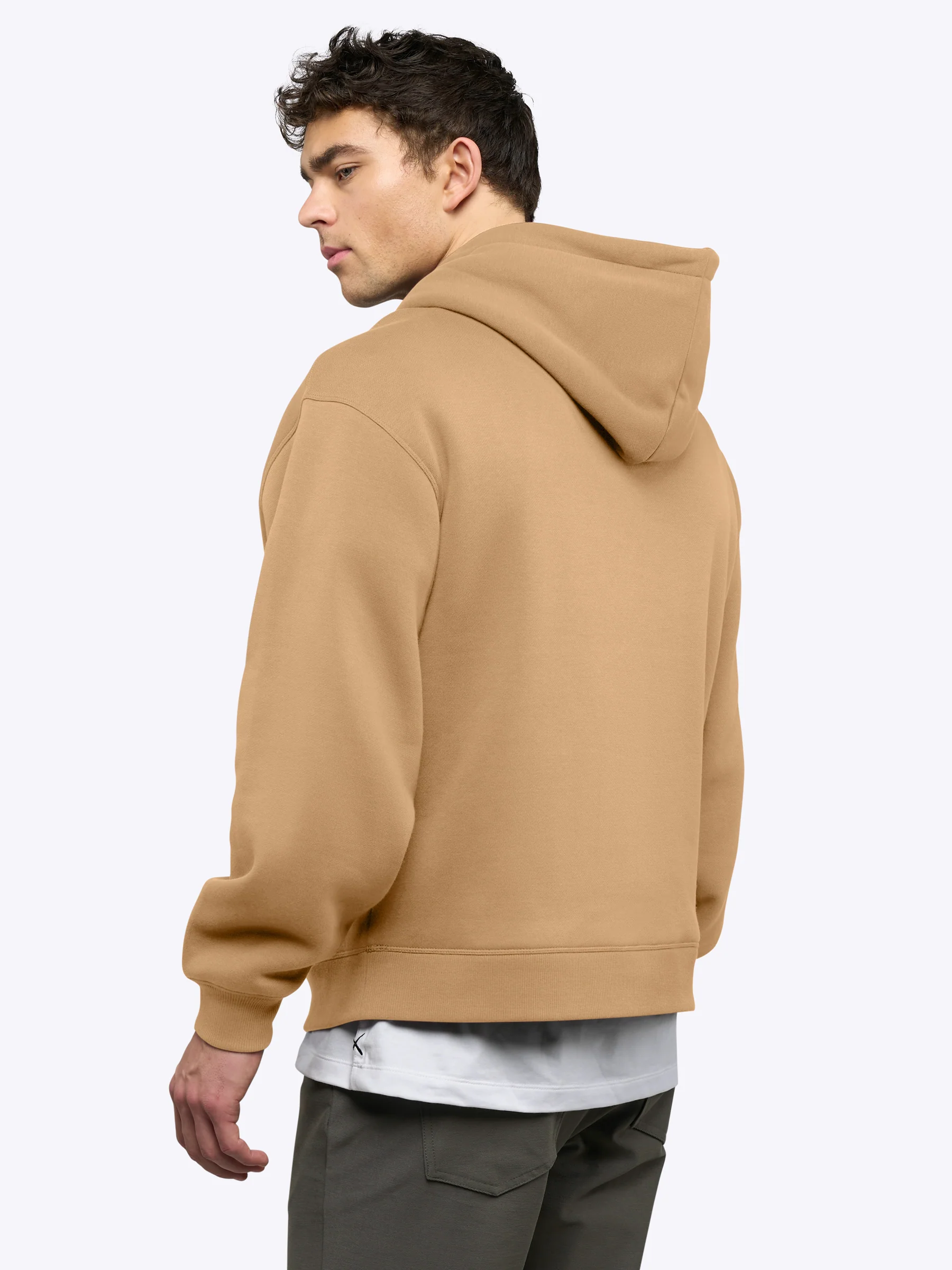 Divine Fleece Hoodie | Latte Classic-fit - Image 3