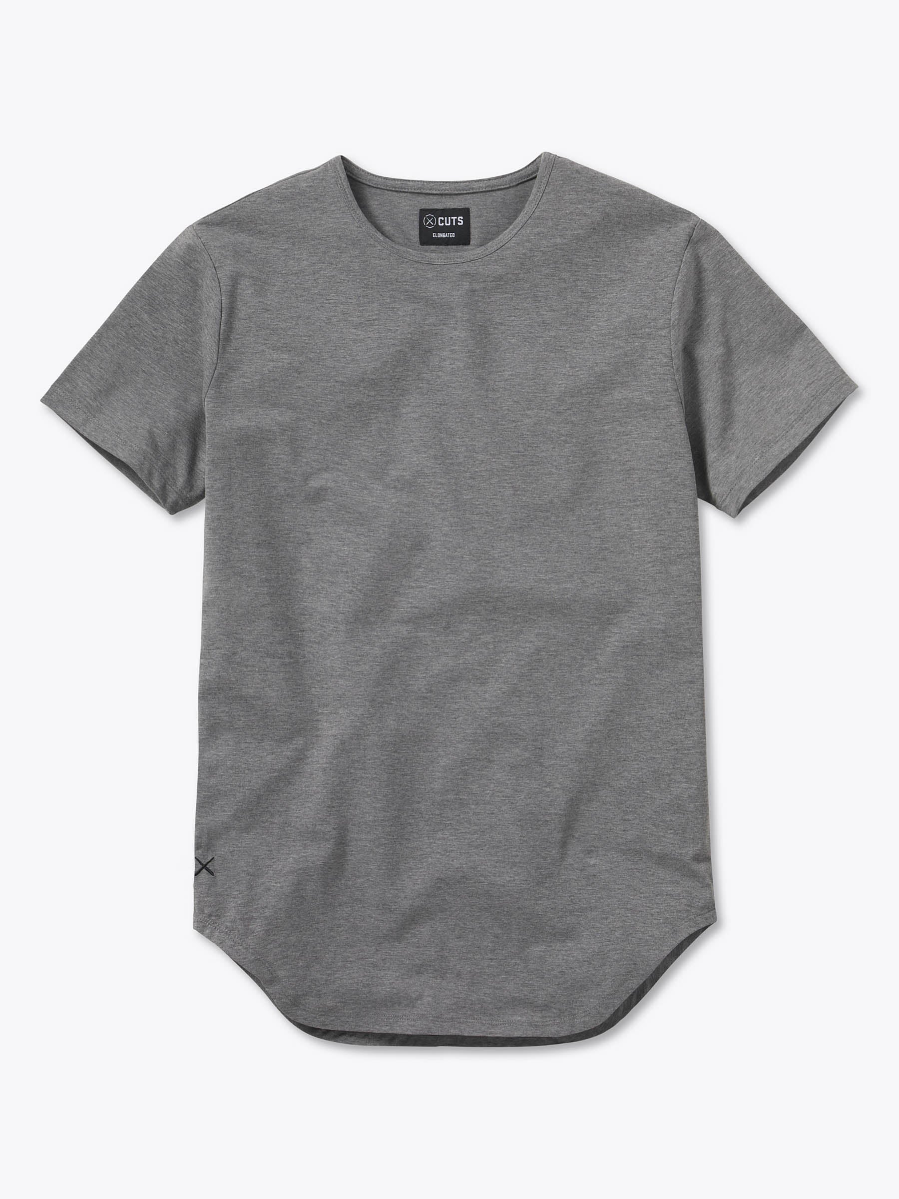AO Elongated Tee | Heather Grey Signature-fit PYCA Pro®