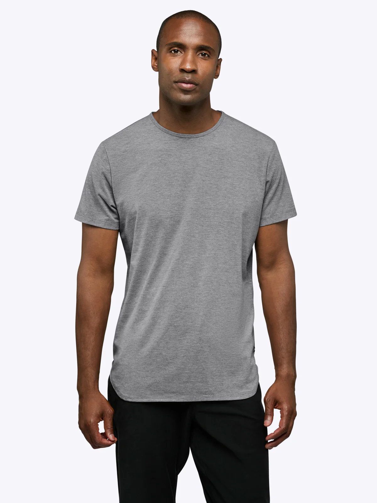 AO Elongated Tee | Heather Grey Signature-fit PYCA Pro® - Image 2