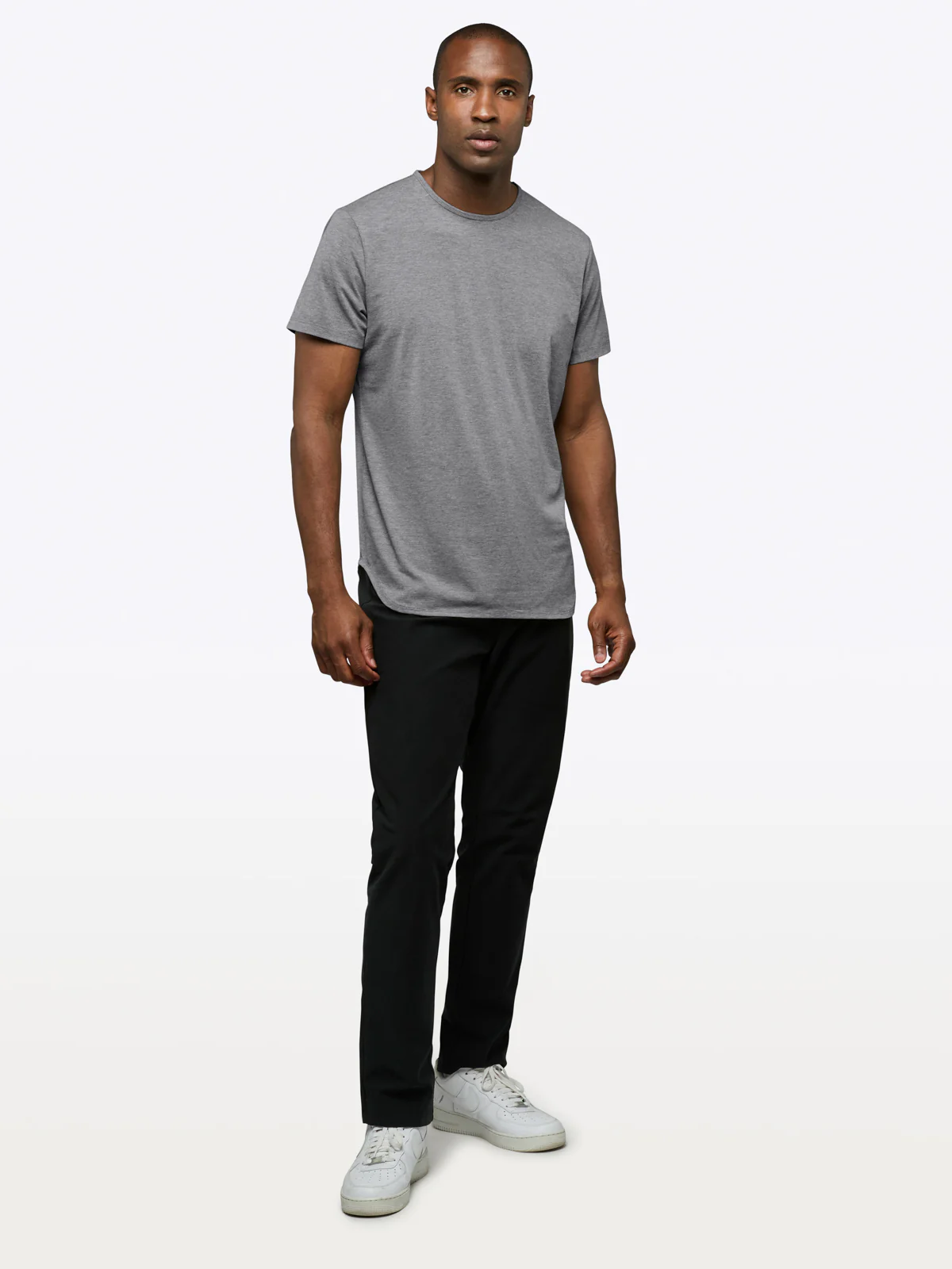 AO Elongated Tee | Heather Grey Signature-fit PYCA Pro® - Image 3
