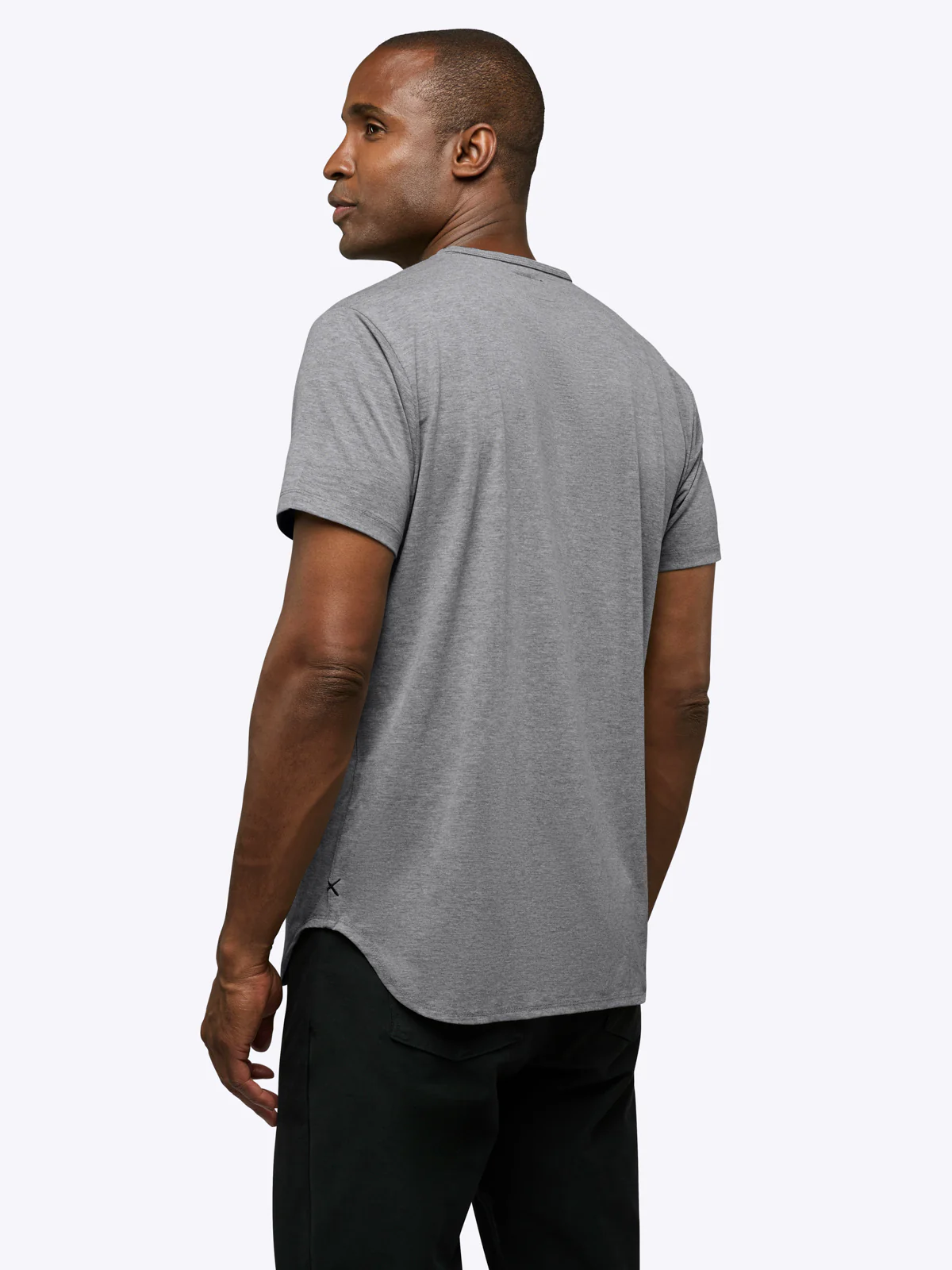 AO Elongated Tee | Heather Grey Signature-fit PYCA Pro® - Image 4
