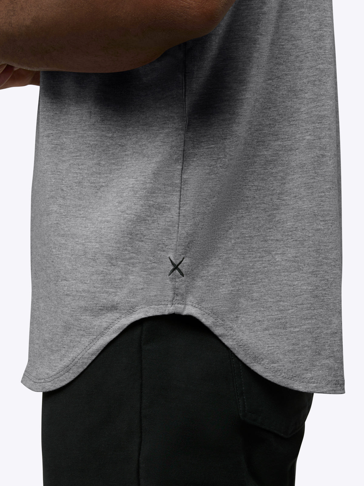 AO Elongated Tee | Heather Grey Signature-fit PYCA Pro® - Image 5