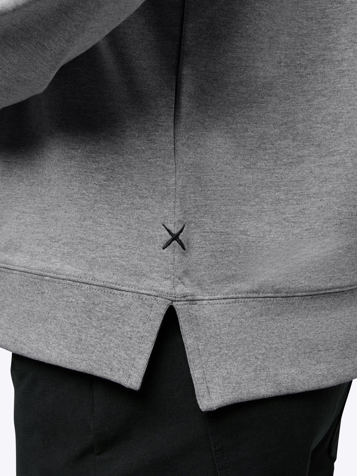 Hyperloop Pullover Split-Hem | Heather Grey Signature-fit - Image 5