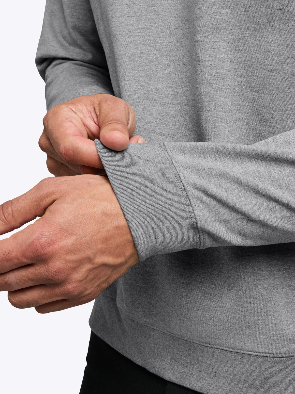Hyperloop Pullover Split-Hem | Heather Grey Signature-fit - Image 7