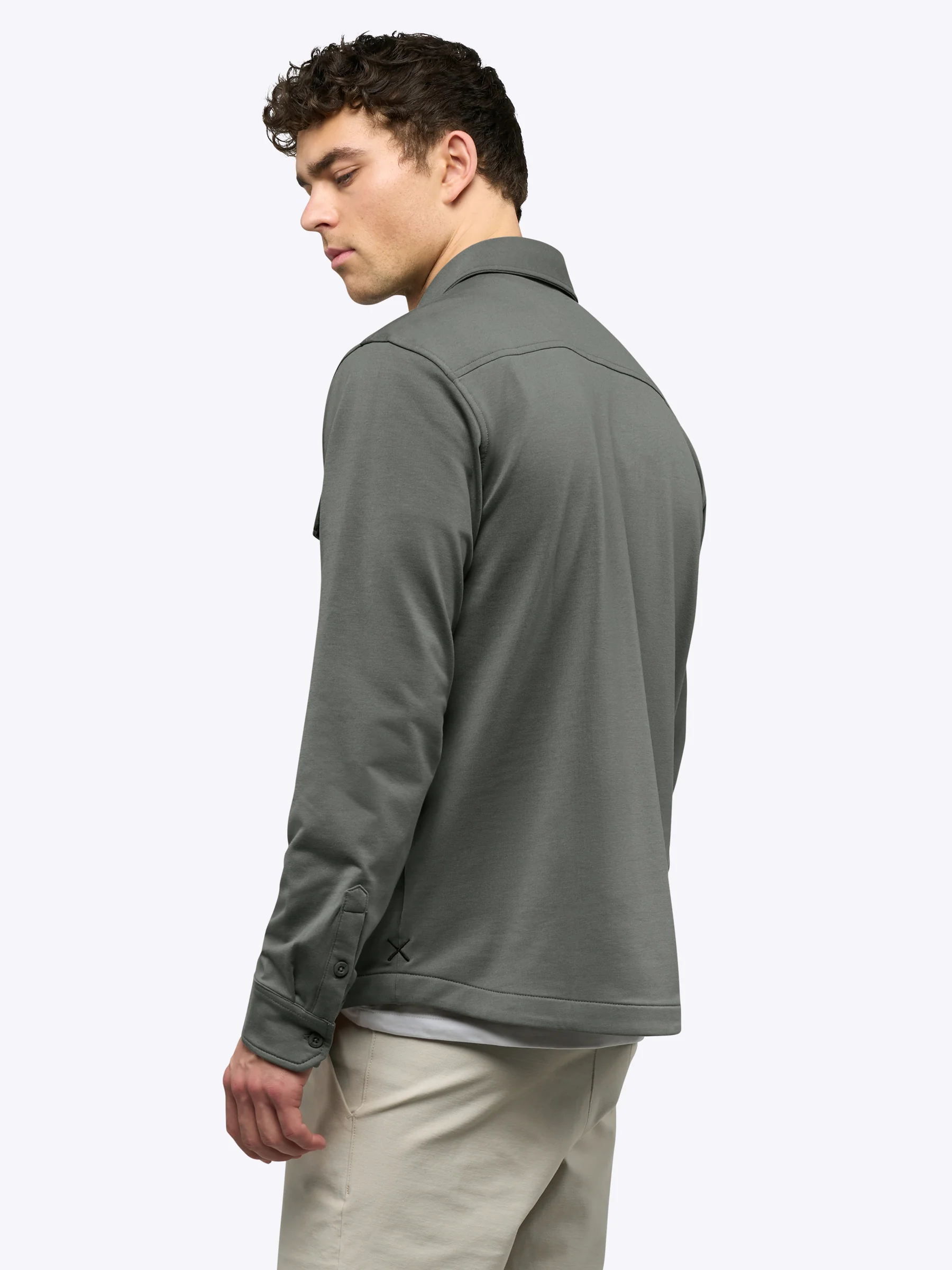 Hyperloop Overshirt | Castor Grey Signature-Fit - Image 3