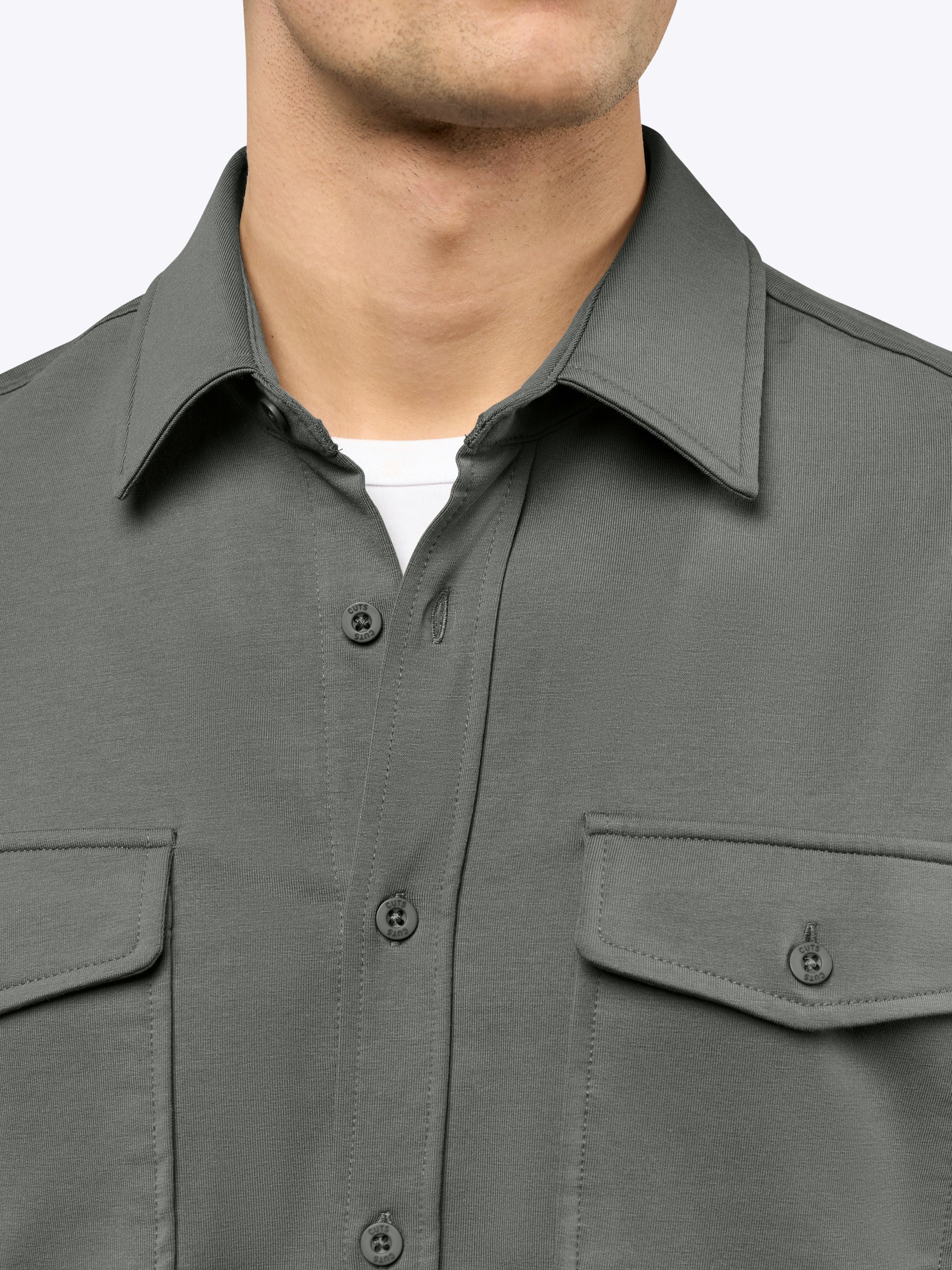 Hyperloop Overshirt | Castor Grey Signature-Fit - Image 5