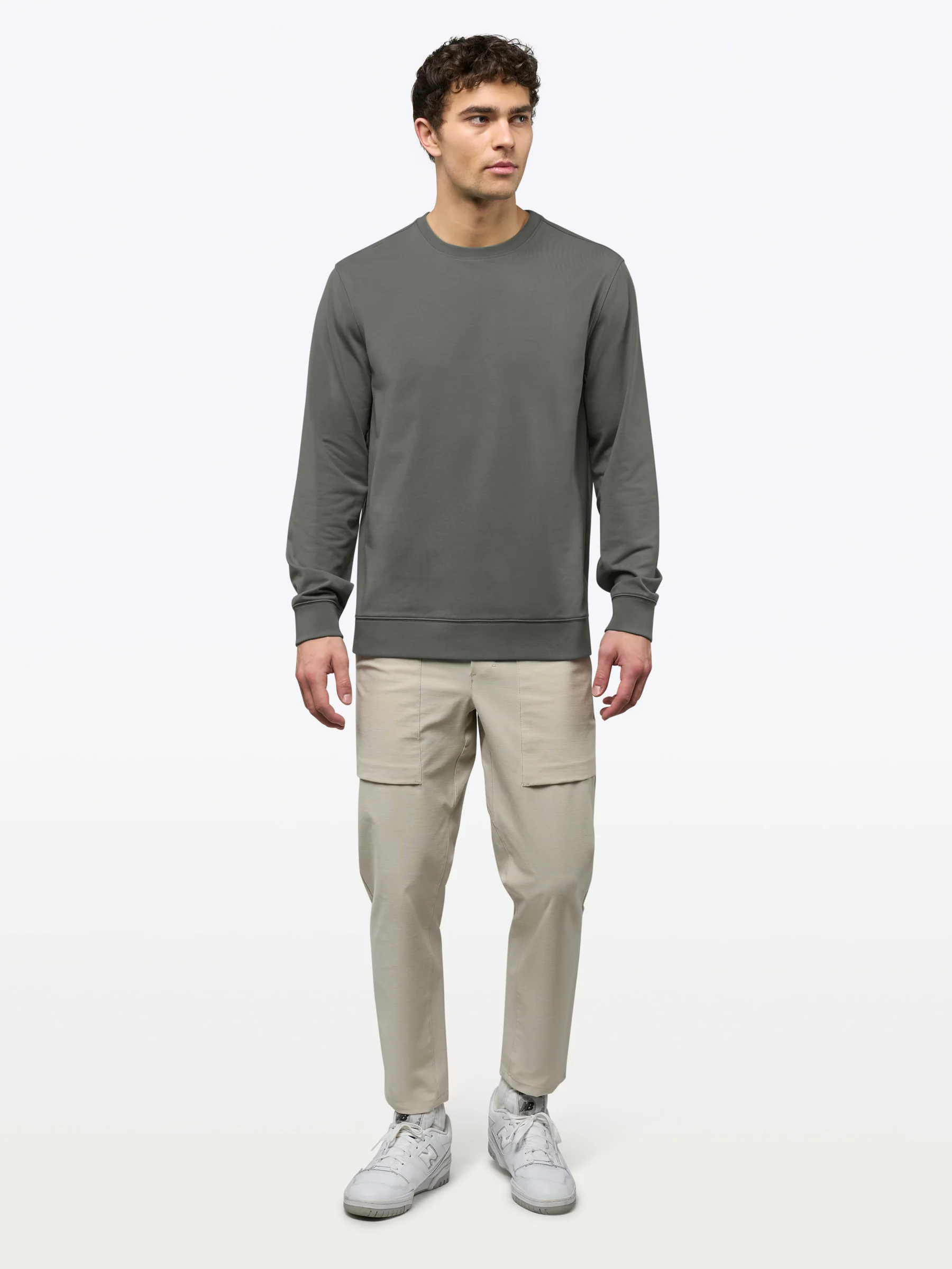 Hyperloop Pullover Split-Hem | Castor Grey Signature-Fit - Image 4